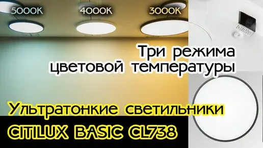 Видеообзор — Светильник Citilux CL738K501V БЕЙСИК — черный