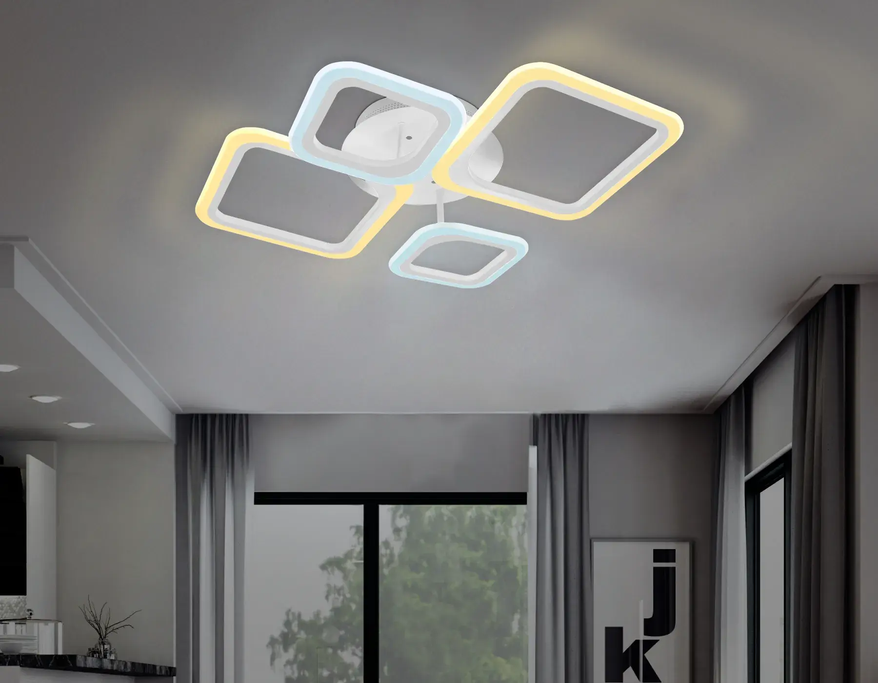 Люстра Ambrella Light FA4382 — белый, ракурс 2