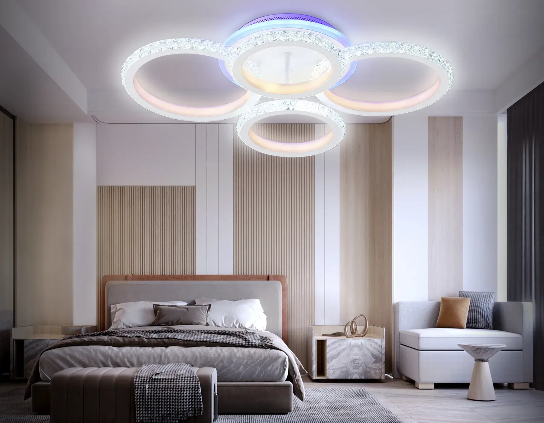 Люстра Ambrella Light FA9524 — белый, ракурс 3