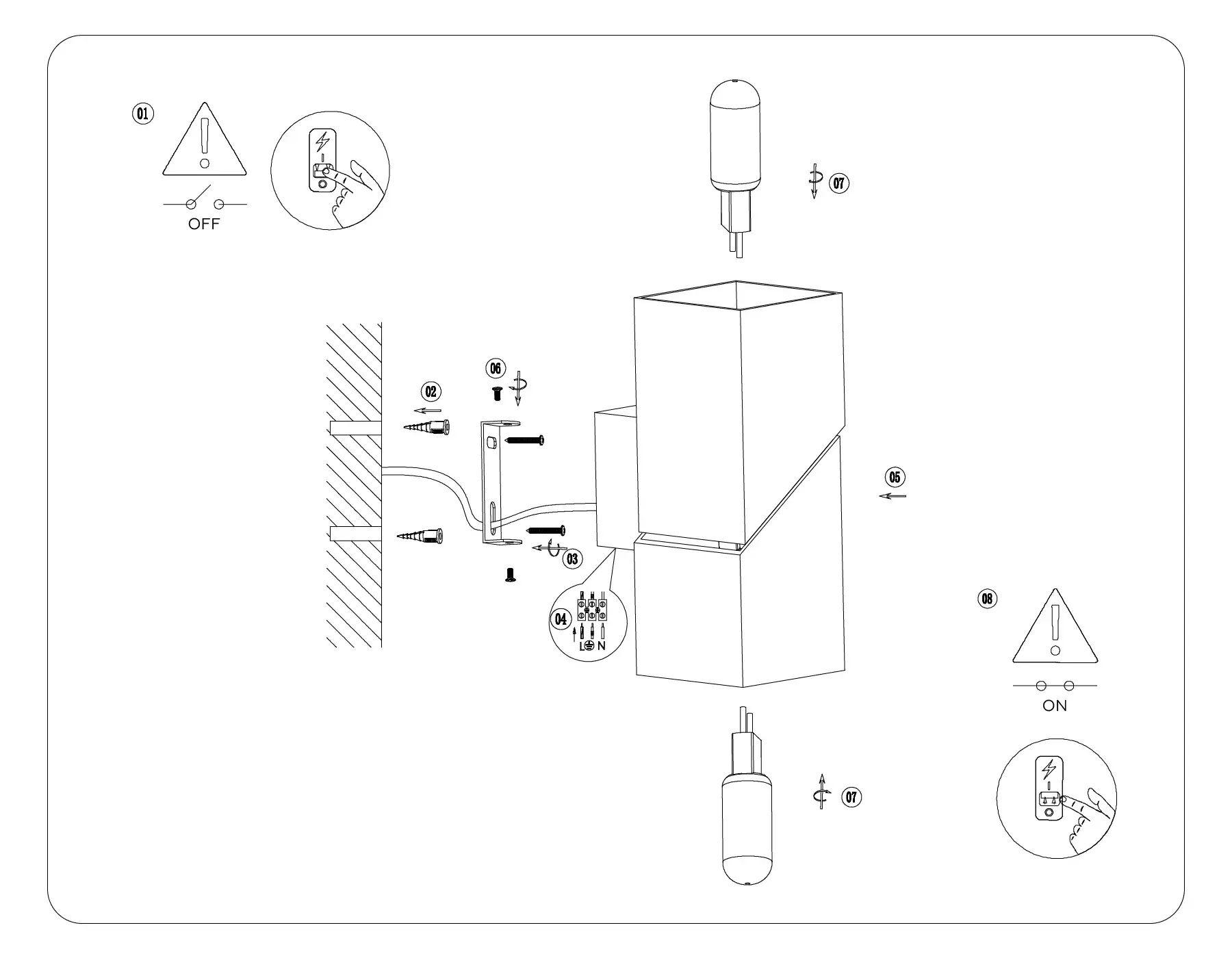Бра Ambrella Light FW2475 — черный, ракурс 2