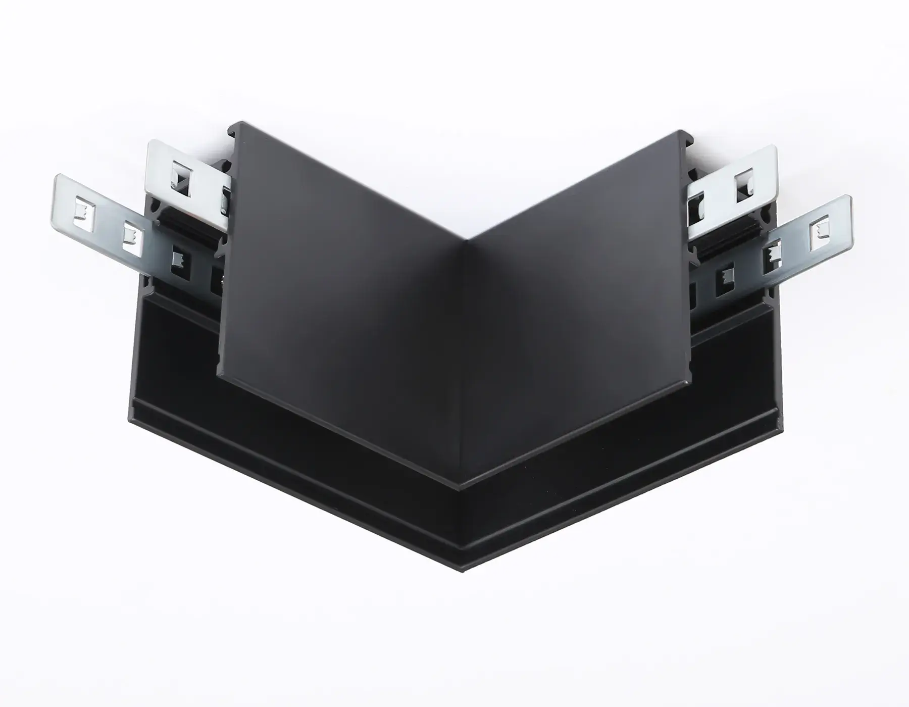 Коннектор угловой 90° для накладного шинопровода Magnetic 20 48В черный Ambrella Light GL3372, ракурс 3