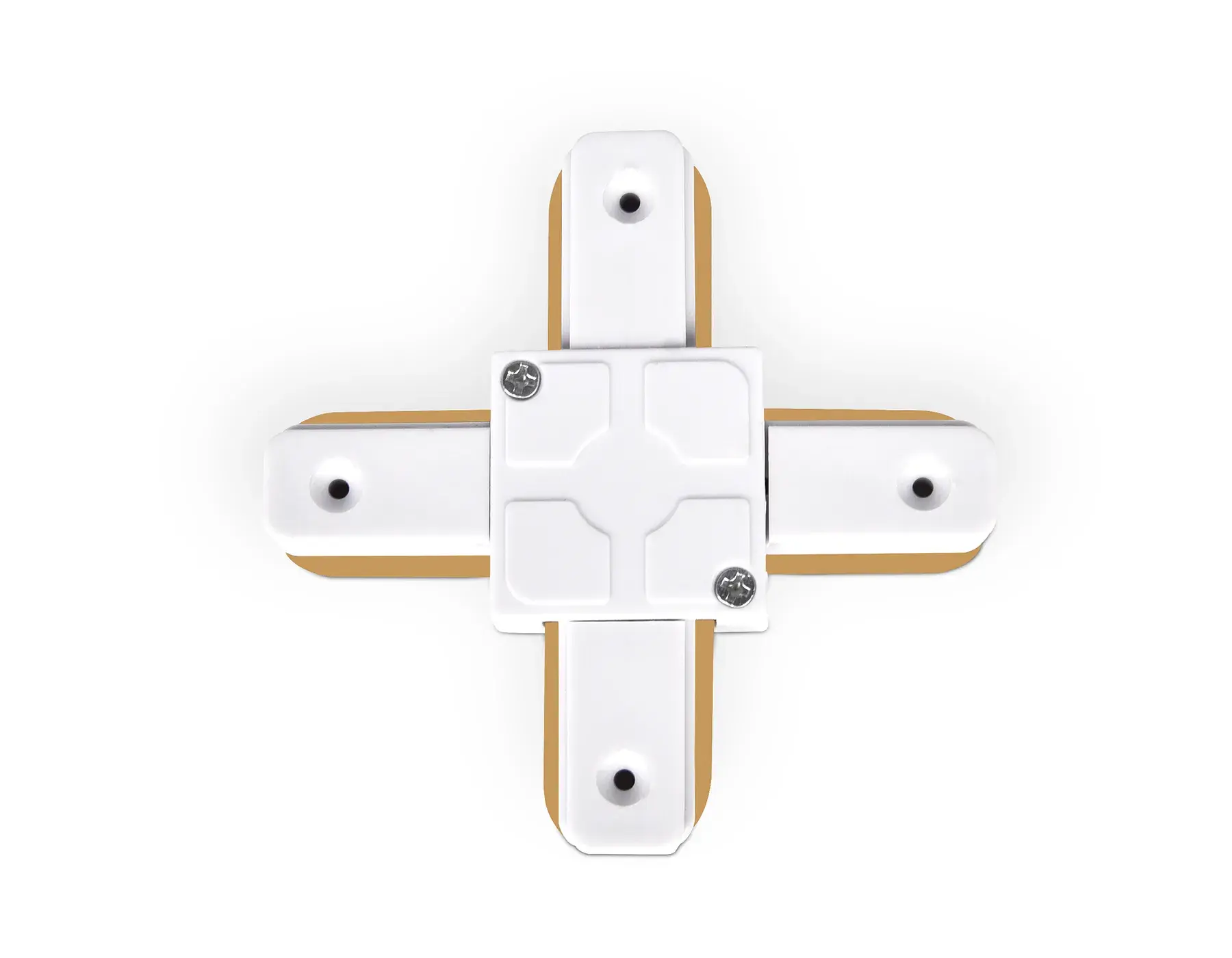 Коннектор X-образный токопроводящий Standard 220В белый Ambrella Light GL7082, ракурс 2