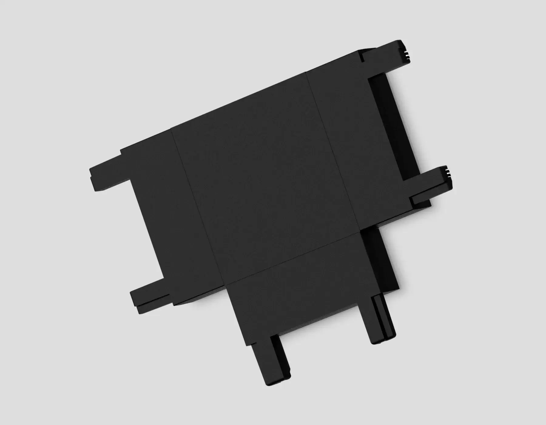 Коннектор Т-образный токопроводящий Magnetic Ultra slim 26 48В черный Ambrella Light GV1122, ракурс 2