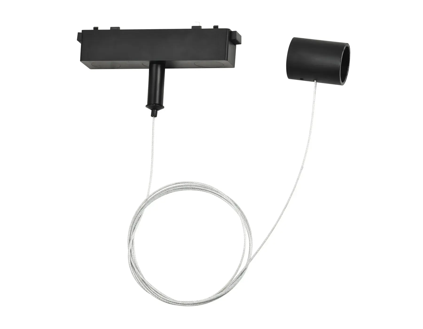 Подвес тросовый для трековых гибких светильников Magnetic Ultra slim 26 48В 1.5м черный Ambrella Light GV1777