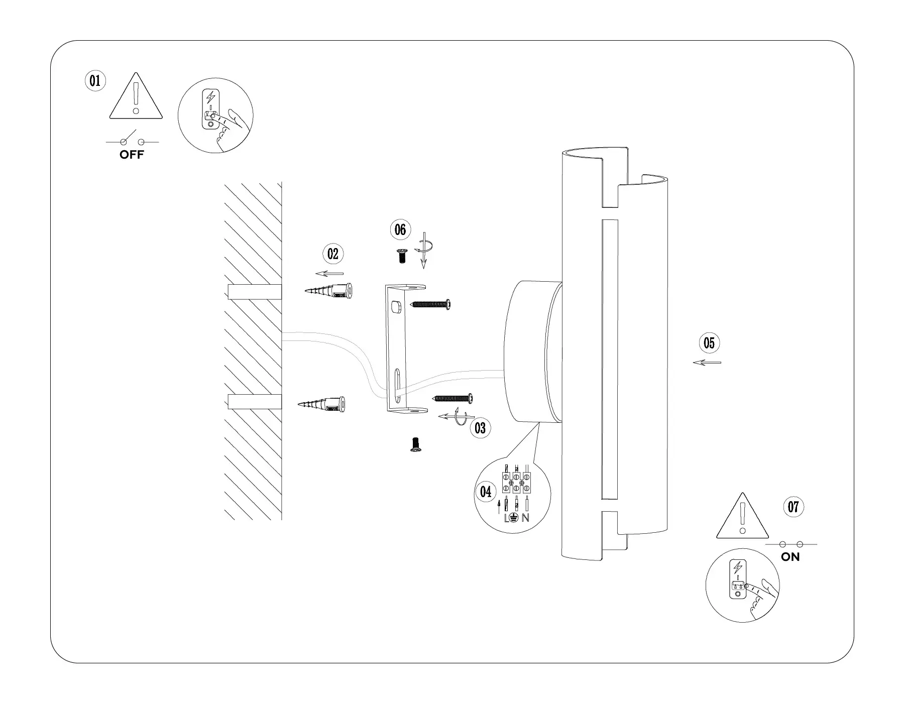 Бра Ambrella Light TN71332 — черный, ракурс 2
