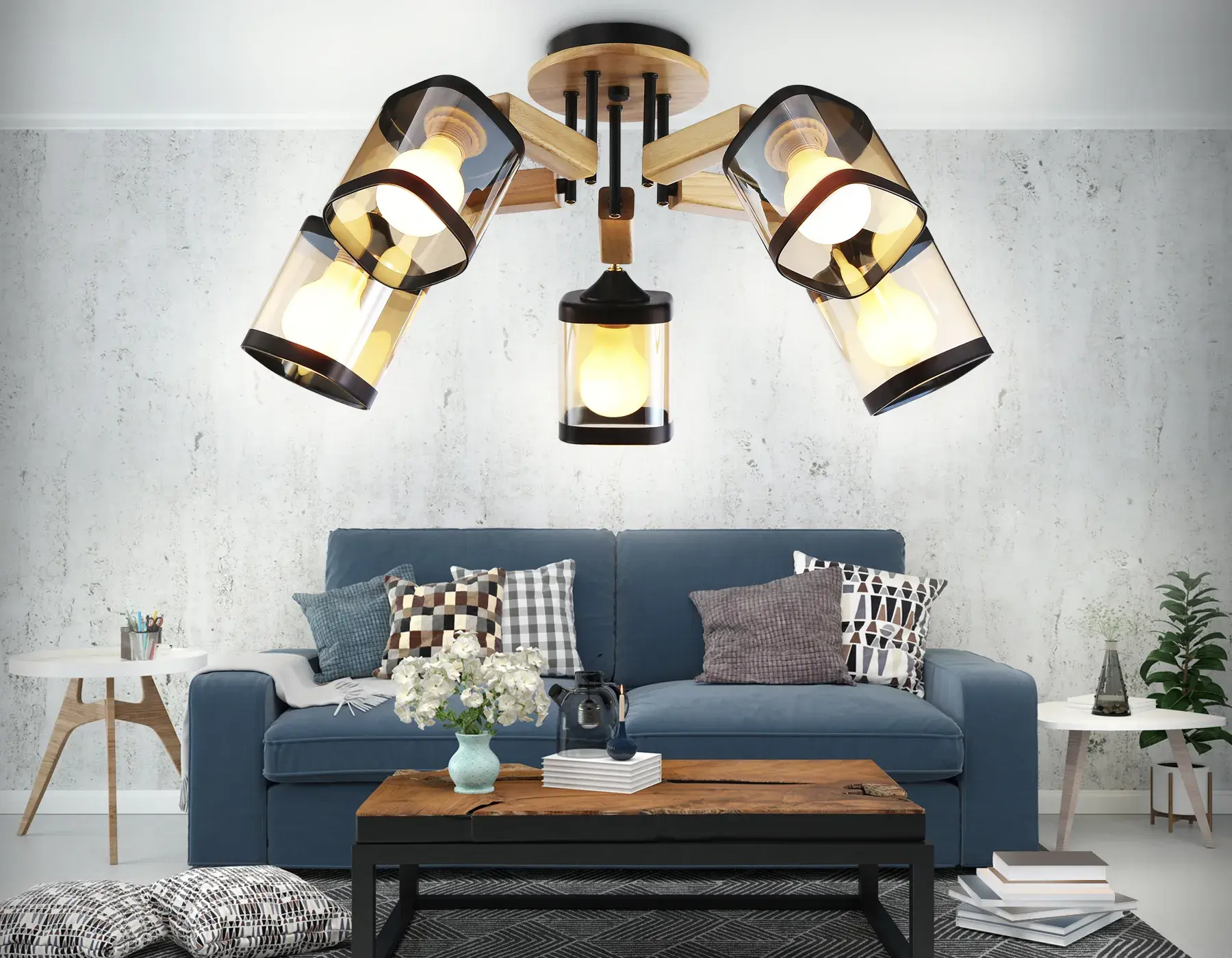 Люстра Ambrella Light TR9529 — черный, ракурс 3
