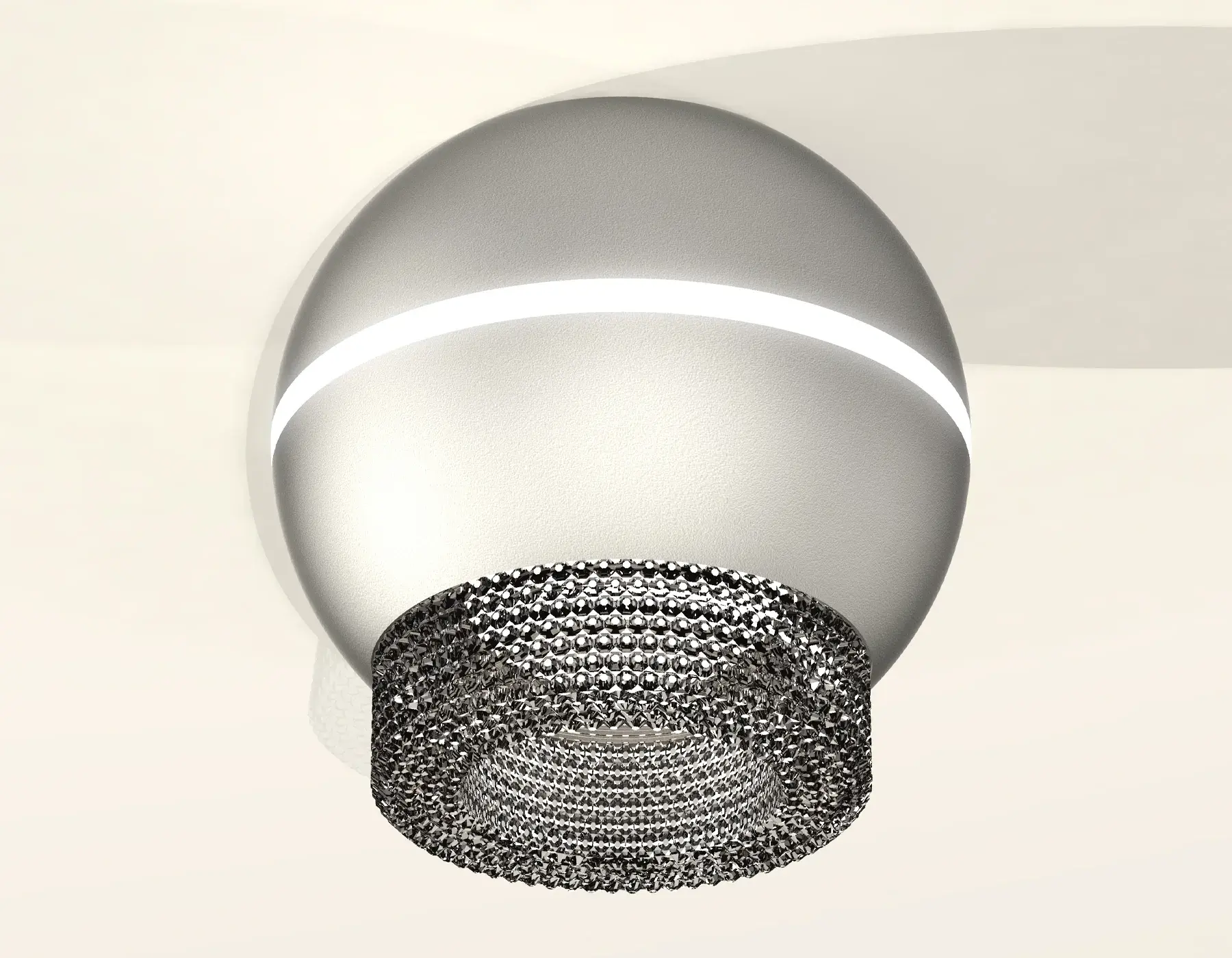 Точечный светильник Ambrella Light XS1103020 — серебряный, ракурс 2