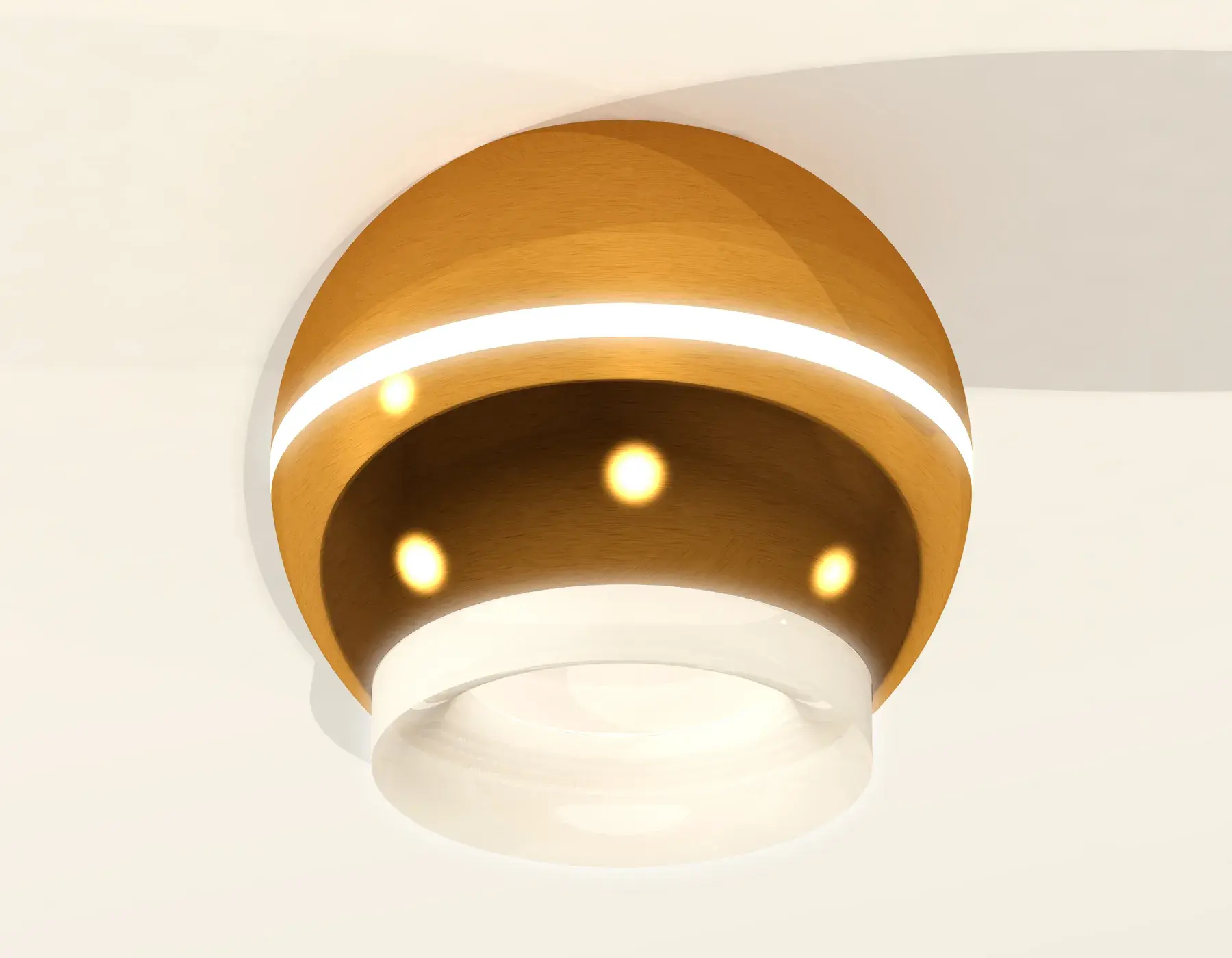 Точечный светильник Ambrella Light XS1105030 — золотой, ракурс 2