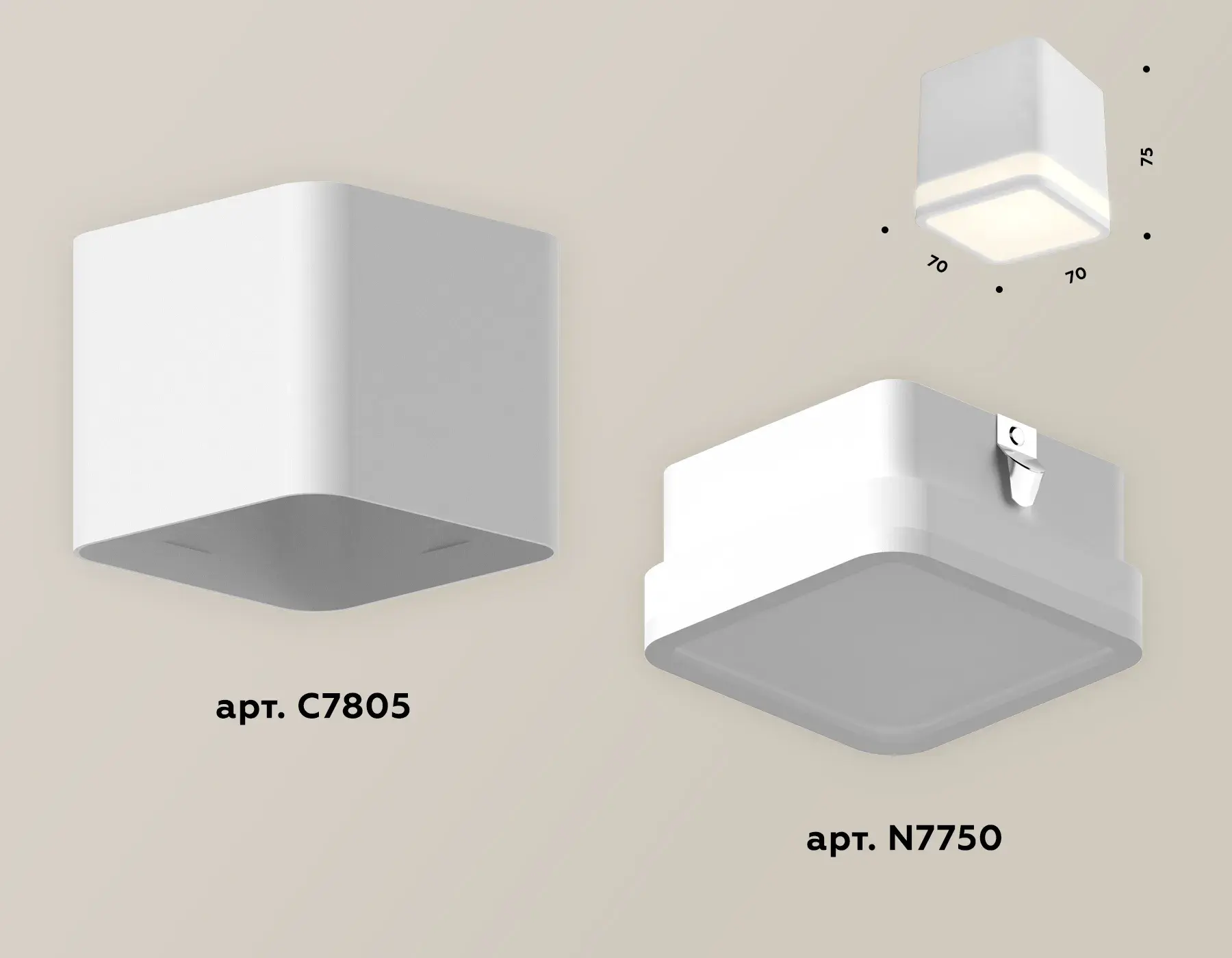 Точечный светильник Ambrella Light XS7805030 — белый