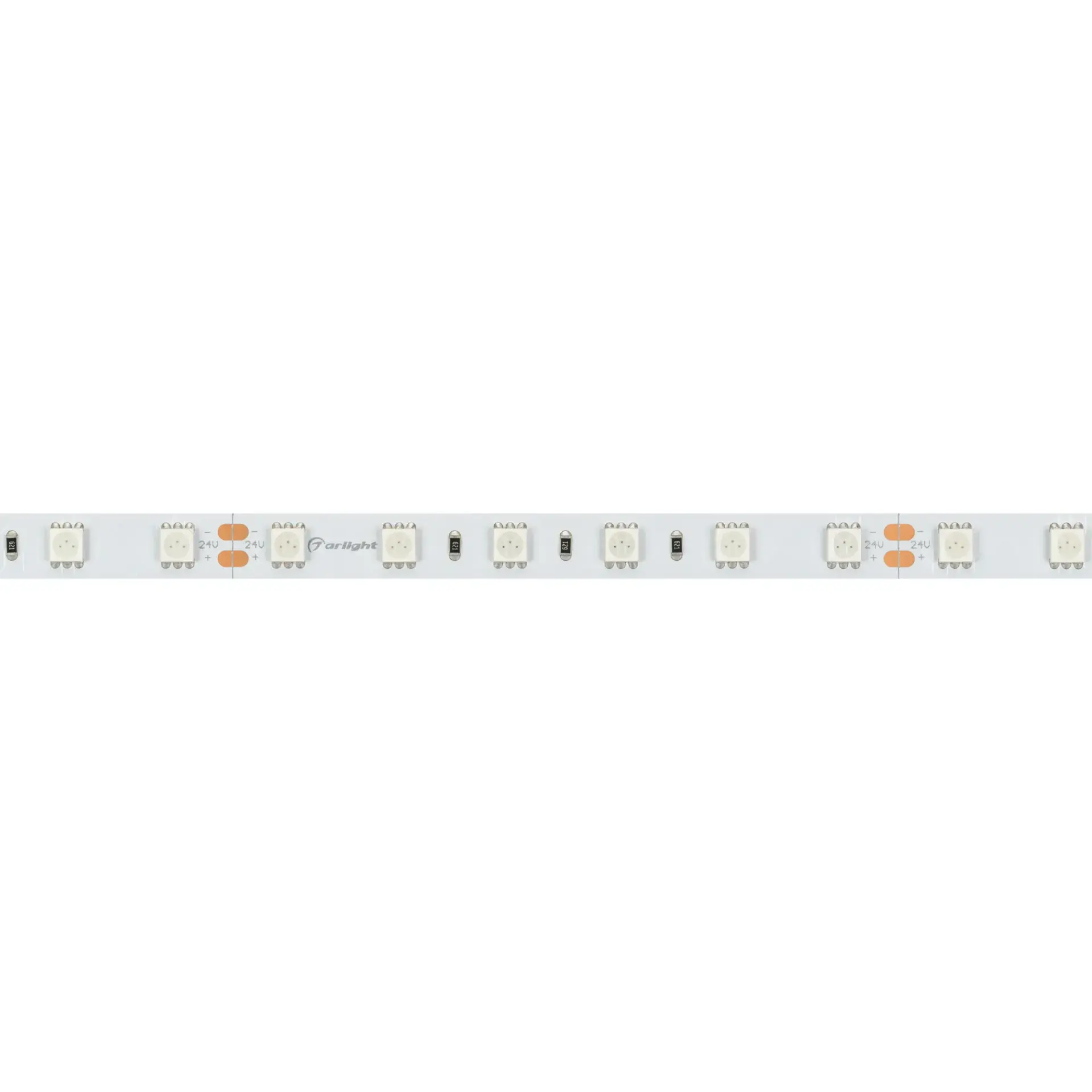 Светодиодная лента RT-B60-10mm 24V Blue (14.4 W/m, IP20, 5m), ракурс 3
