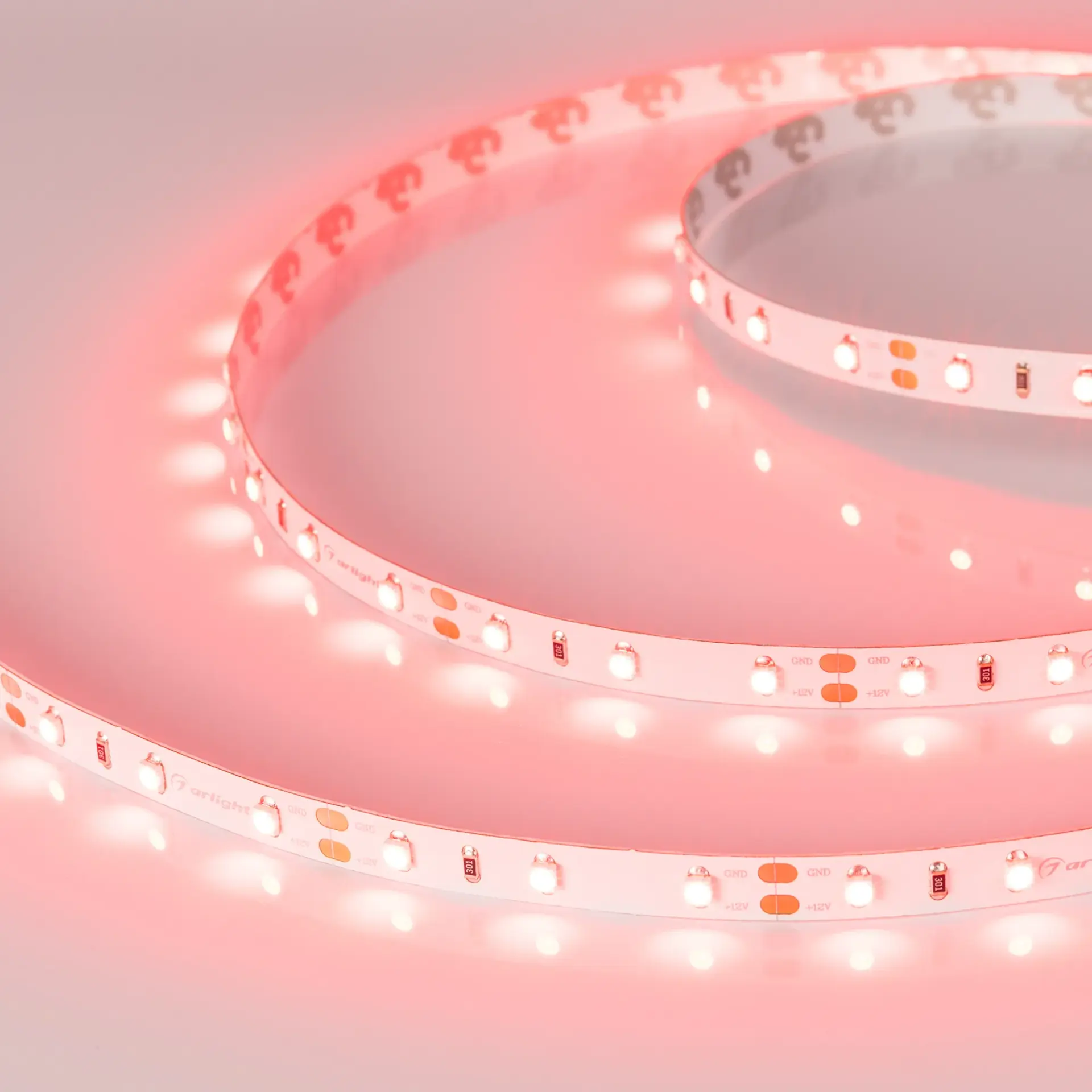 Светодиодная лента RT-A60-8mm 12V Red (4.8 W/m, IP20, 2835, 5m)