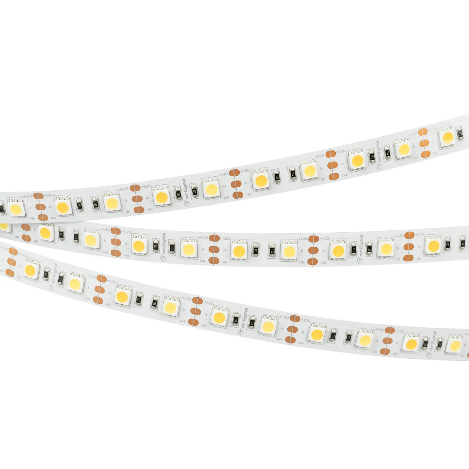 Светодиодная лента RT-B60-12mm 12V White-MIX (14.4 W/m, IP20, 5060, 5m)
