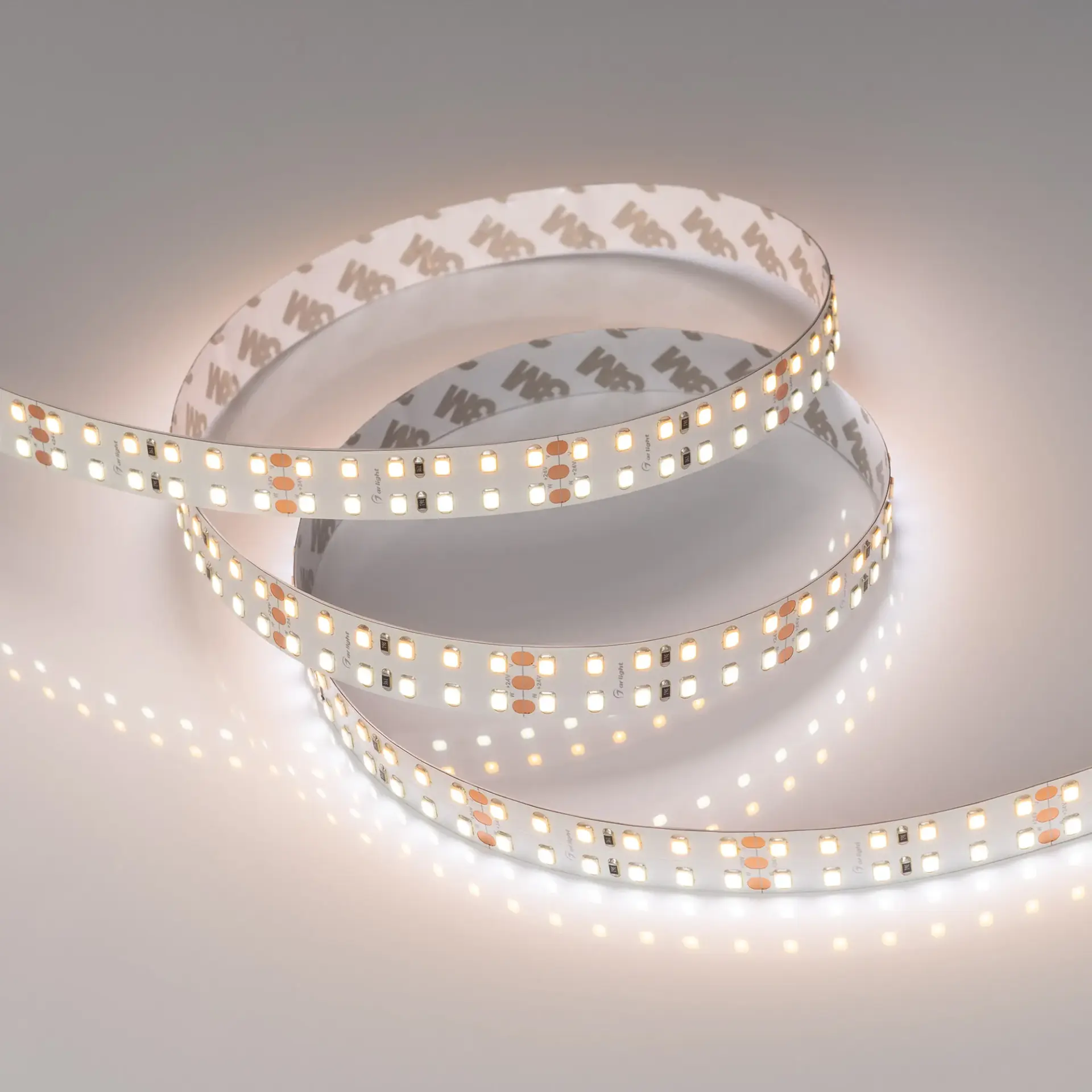 Светодиодная лента RT-A240-15mm 24V White-MIX (19.2 W/m, IP20, 2835, 5m), ракурс 2