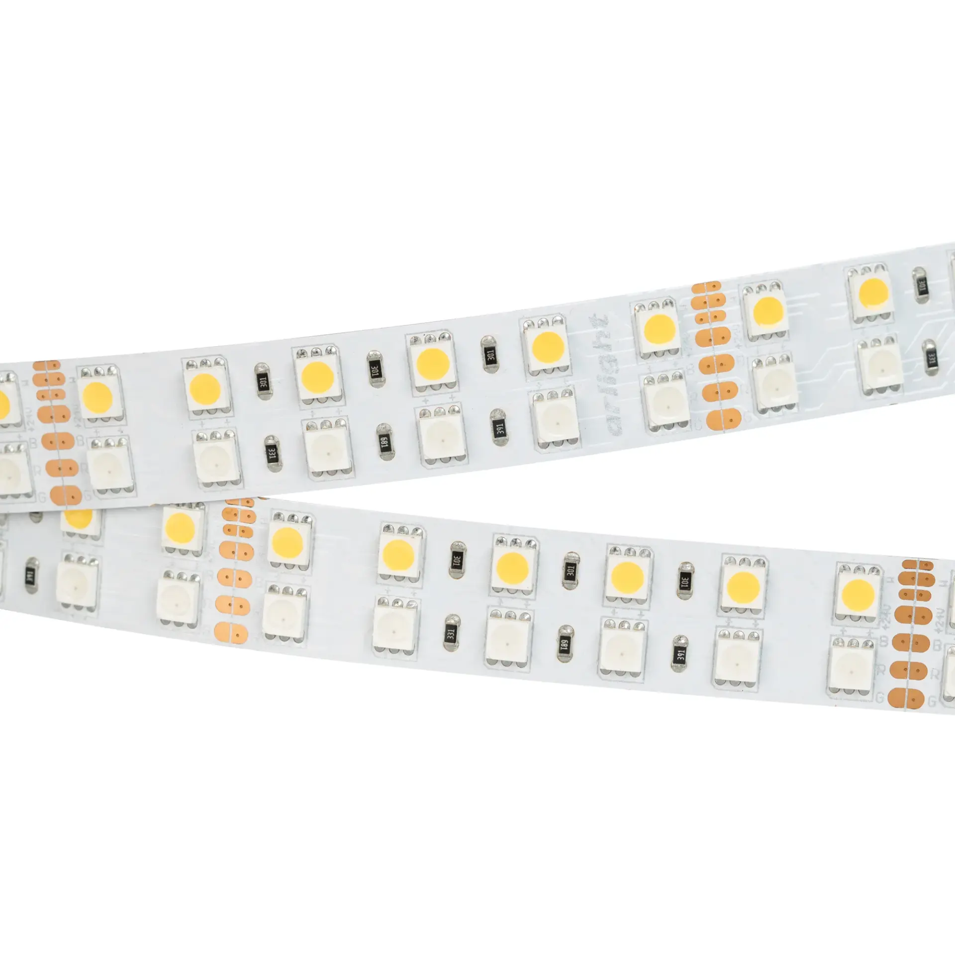 Светодиодная лента RT-B144-19mm 24V RGBW-Warm (32 W/m, IP20, 5m), ракурс 4