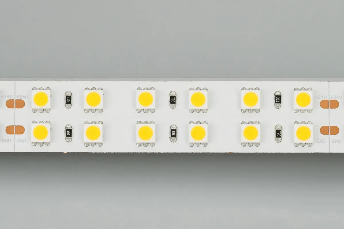 Светодиодная лента RT 2-5000 24V Warm2700 2x2 (5060, 720 LED, LUX)