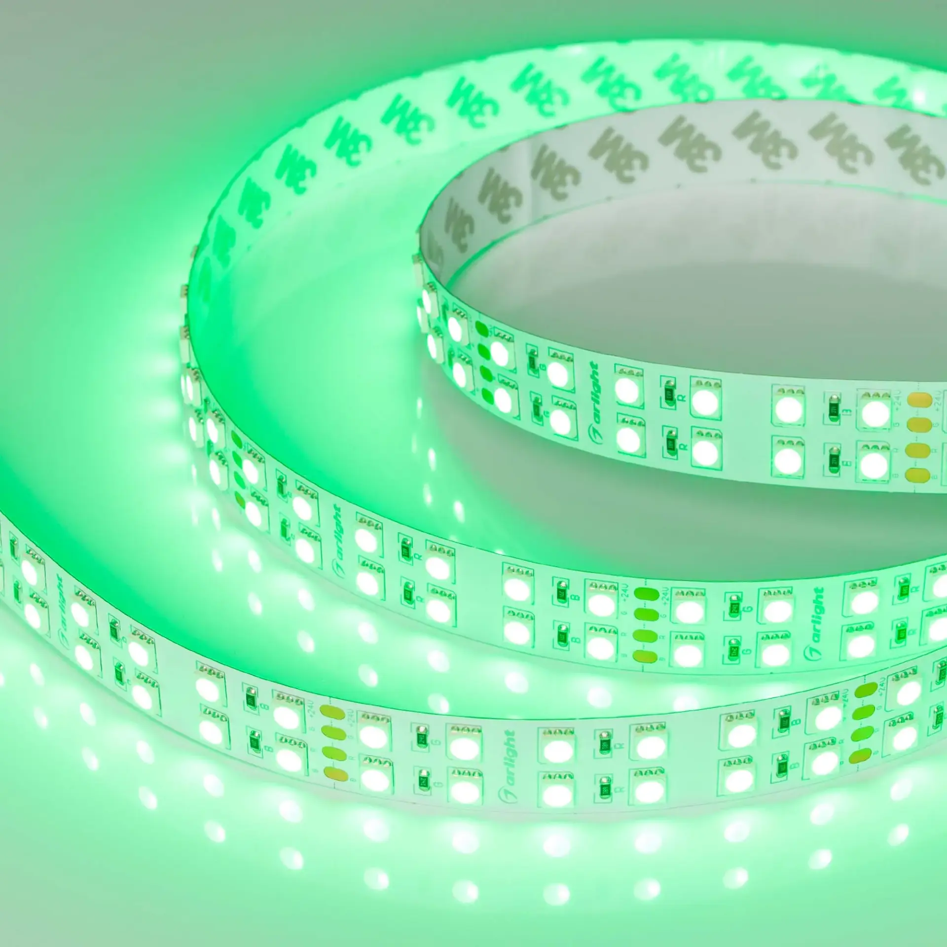 Светодиодная лента RT-B144-19mm 24V RGB (34.4 W/m, IP20, 5060, 5m)