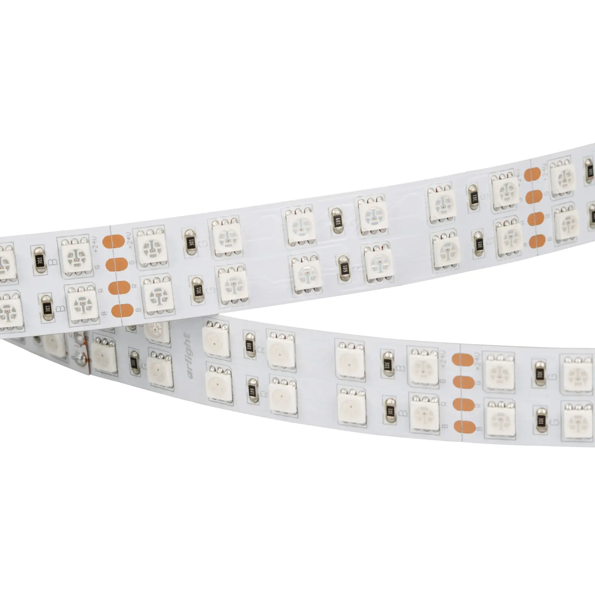 Светодиодная лента RT-B144-19mm 24V RGB (34.4 W/m, IP20, 5060, 5m)