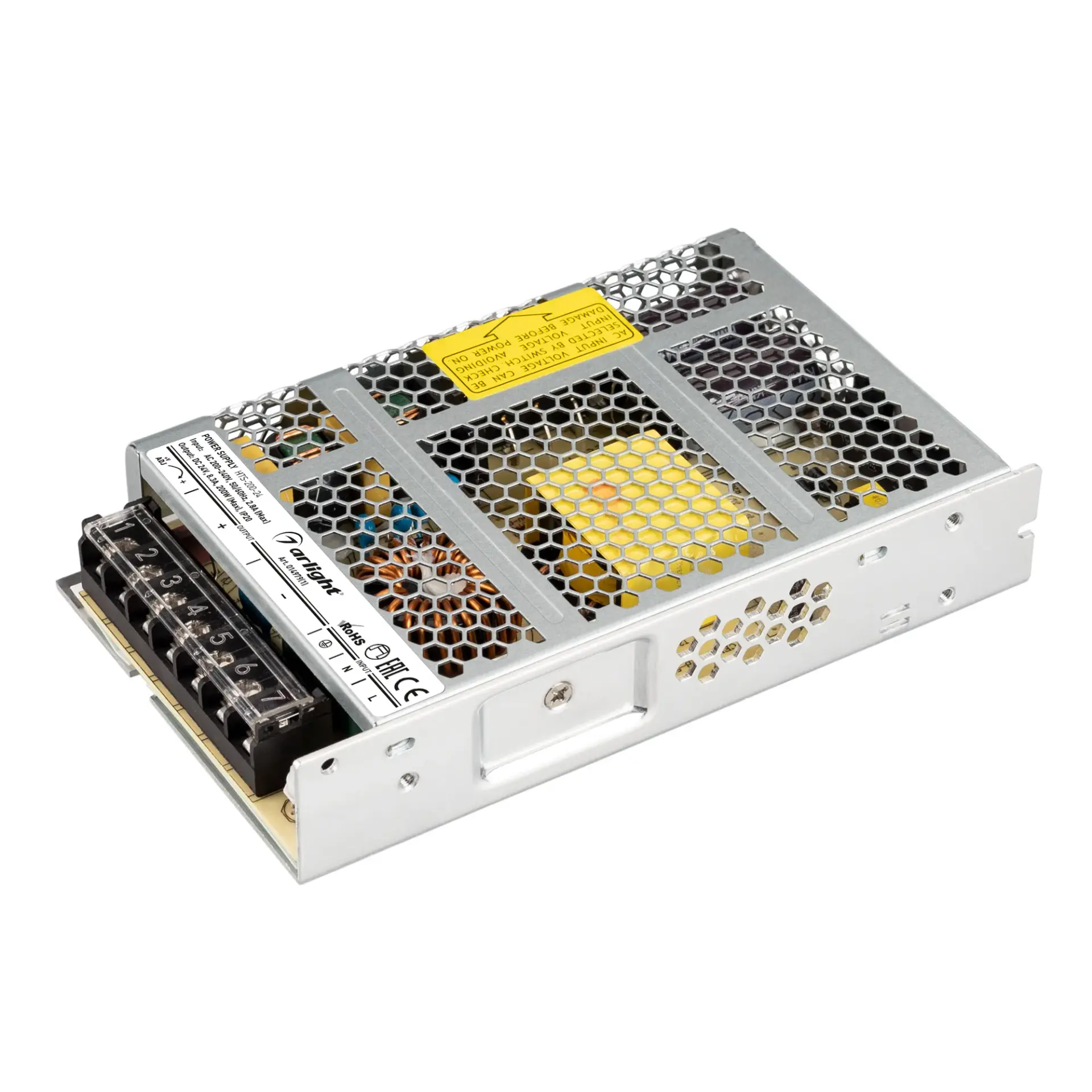 Блок питания HTS-200-24 (24V, 8.3A, 200W)