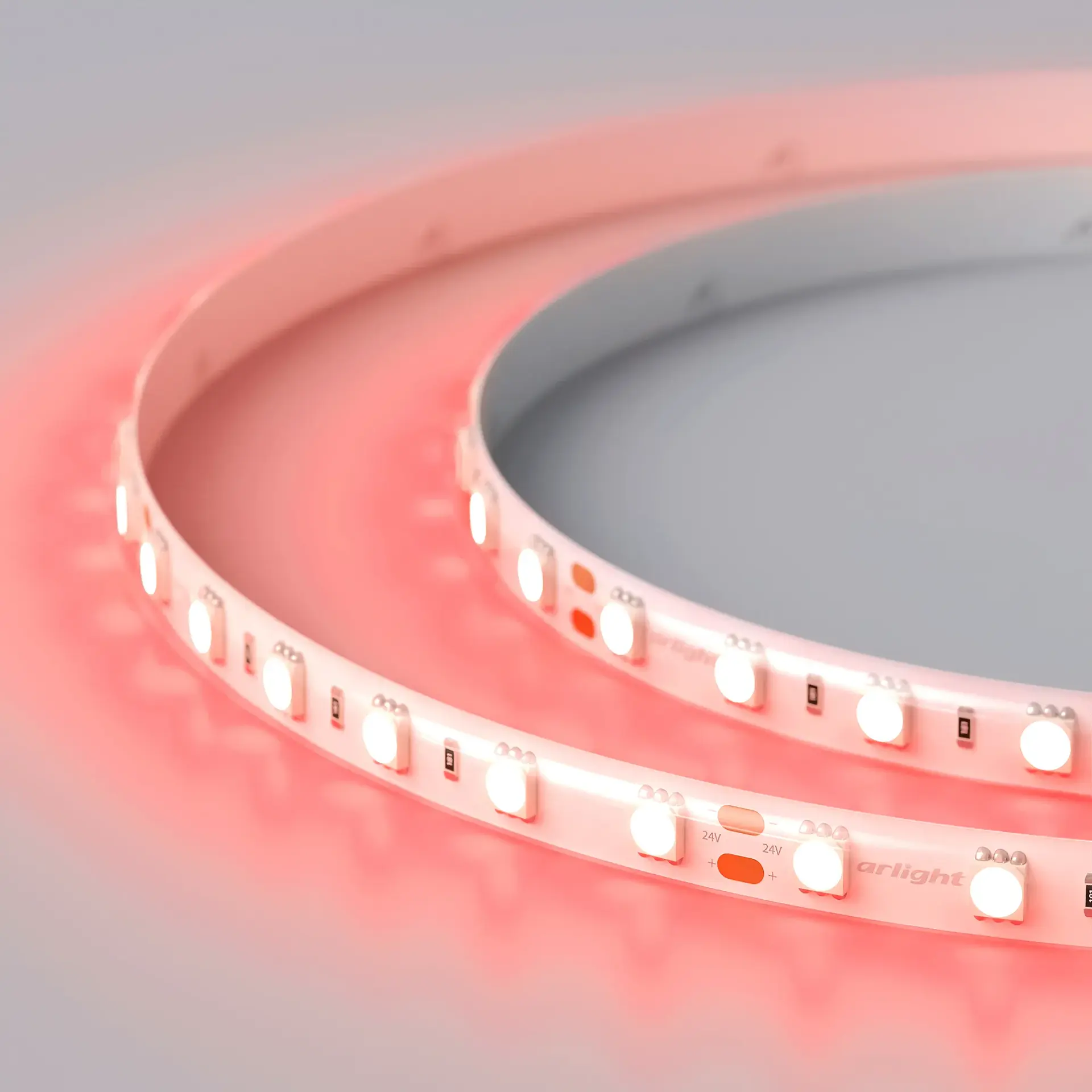 Светодиодная лента RTW 2-5000SE 24V Red 2x (5060, 300 LED, LUX)