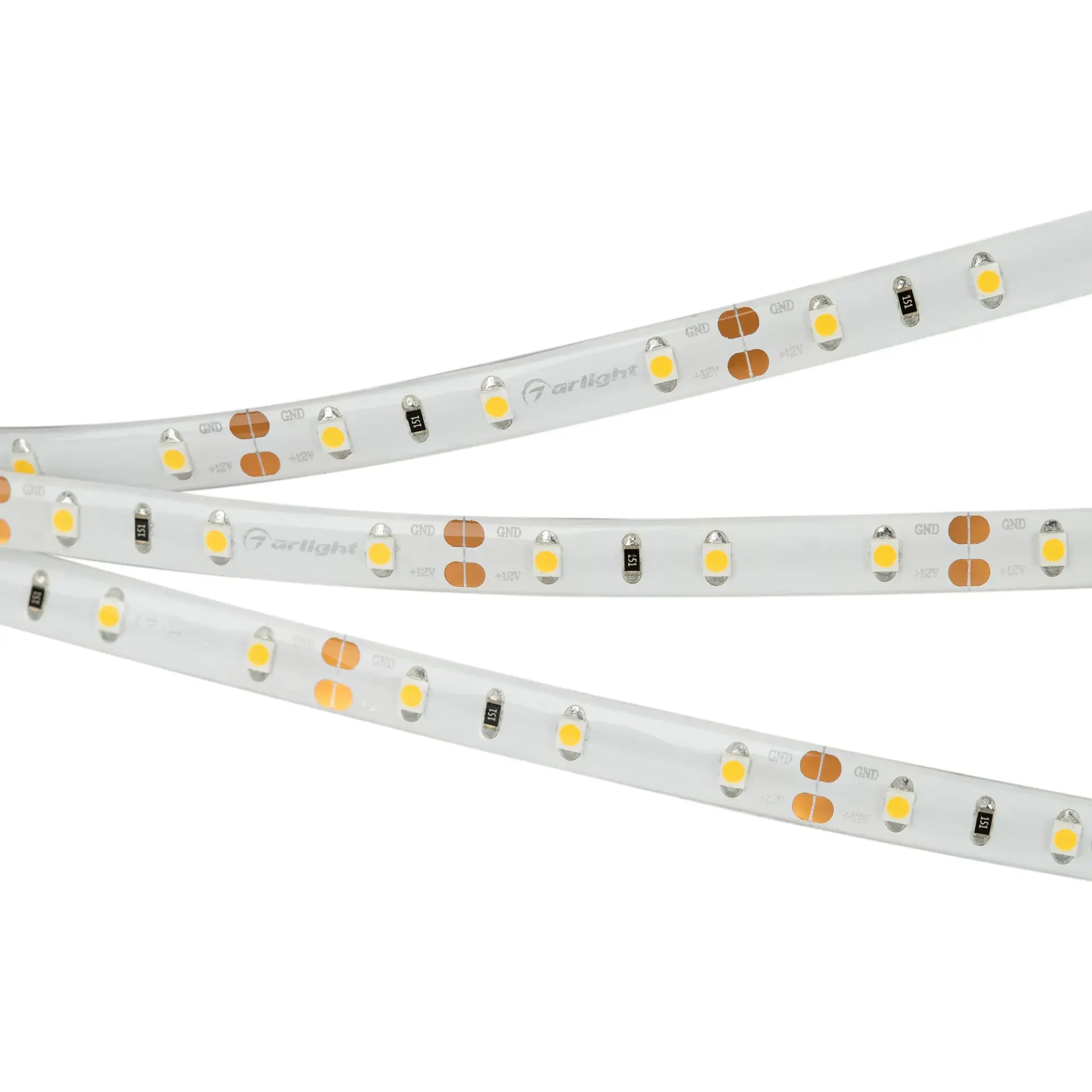 Светодиодная лента герметичная RTW-SE-A60-8mm 12V Cool 10K (4.8 W/m, IP65, 2835, 5m), ракурс 2