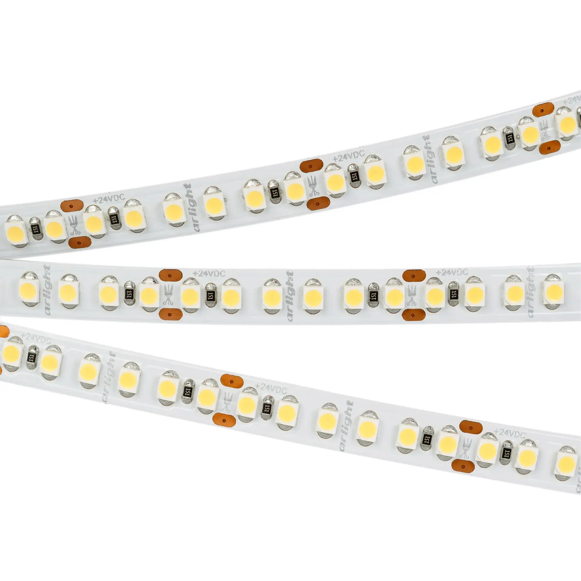 Светодиодная лента UL-A180-8mm 24V Warm2700 (14.4 W/m, IP20, 5m), ракурс 2