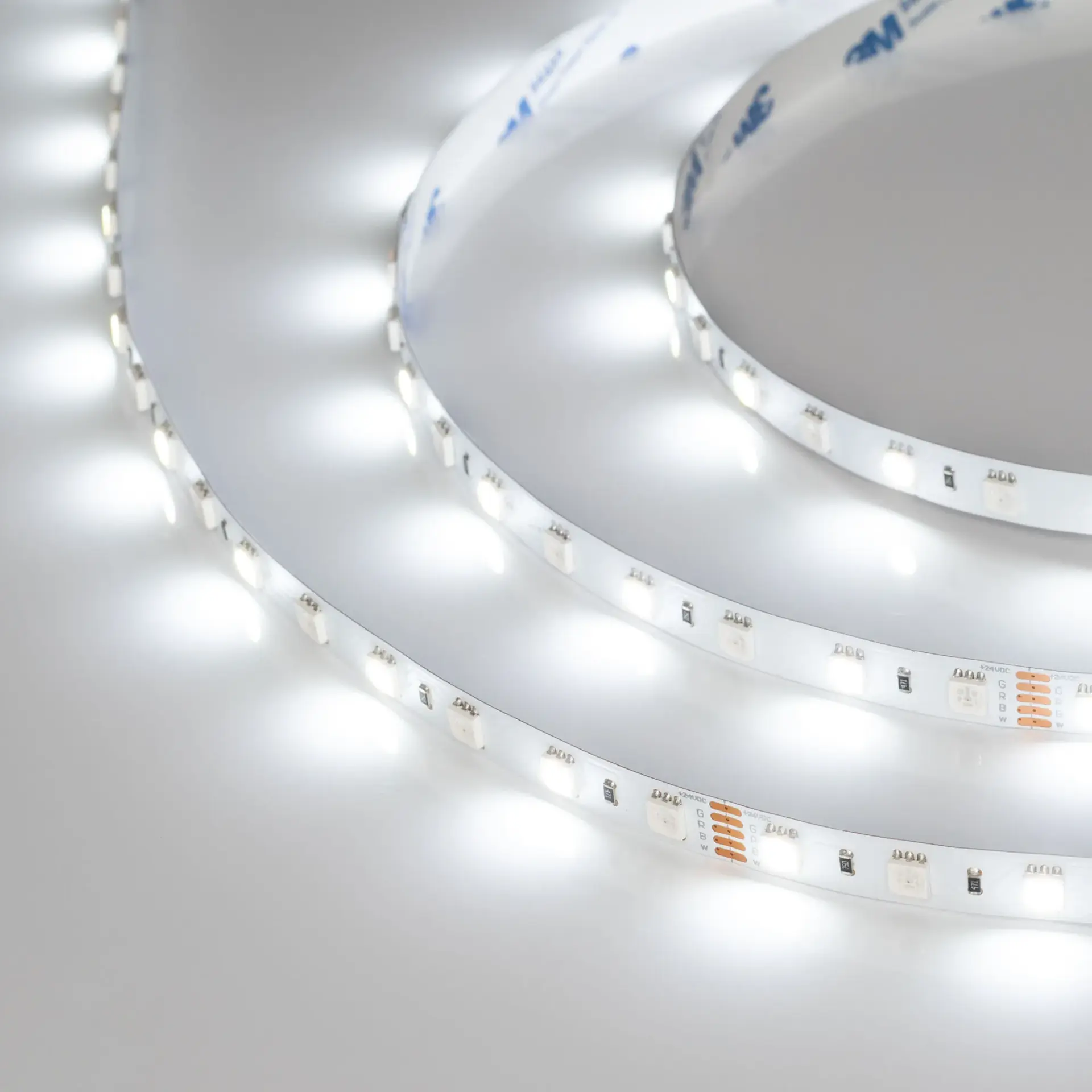 Светодиодная лента RT-B60-10mm 24V RGBW-White (14.4 W/m, IP20, 5060, 5m)