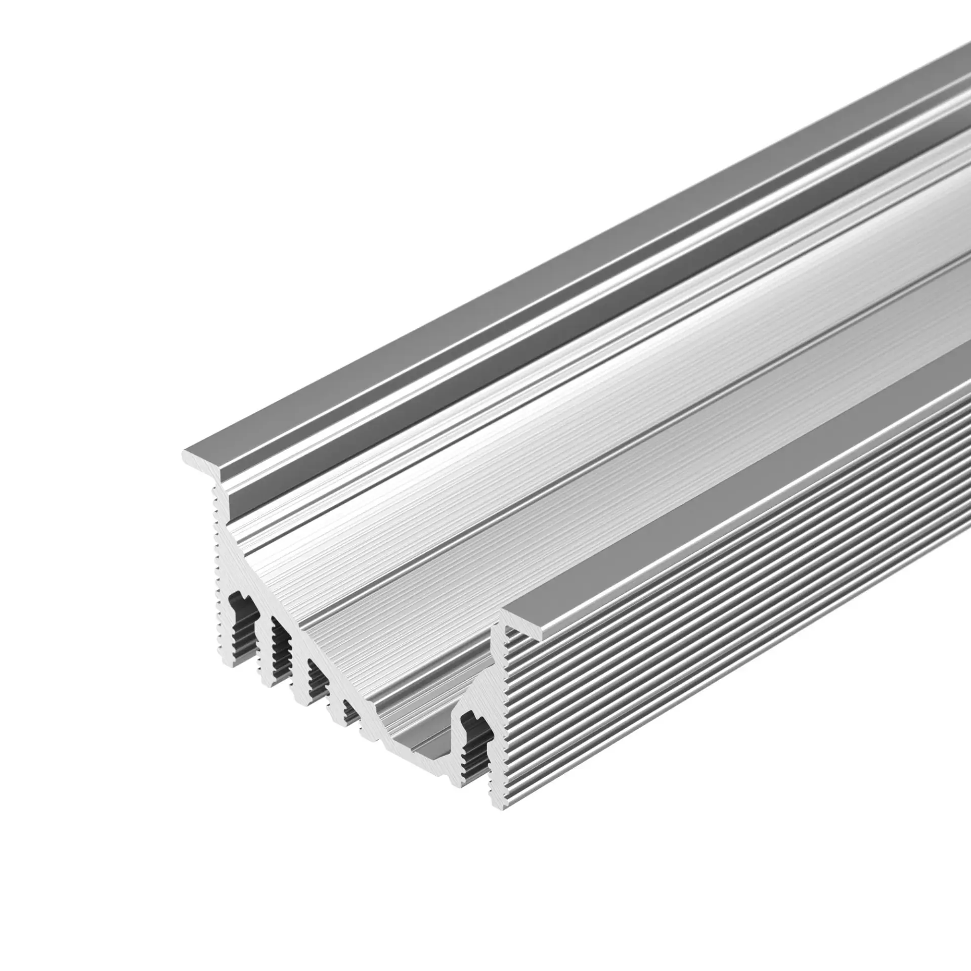 Профиль с экраном ALU-ASYMETRIC-2000 ANOD+FROST LENS, ракурс 2