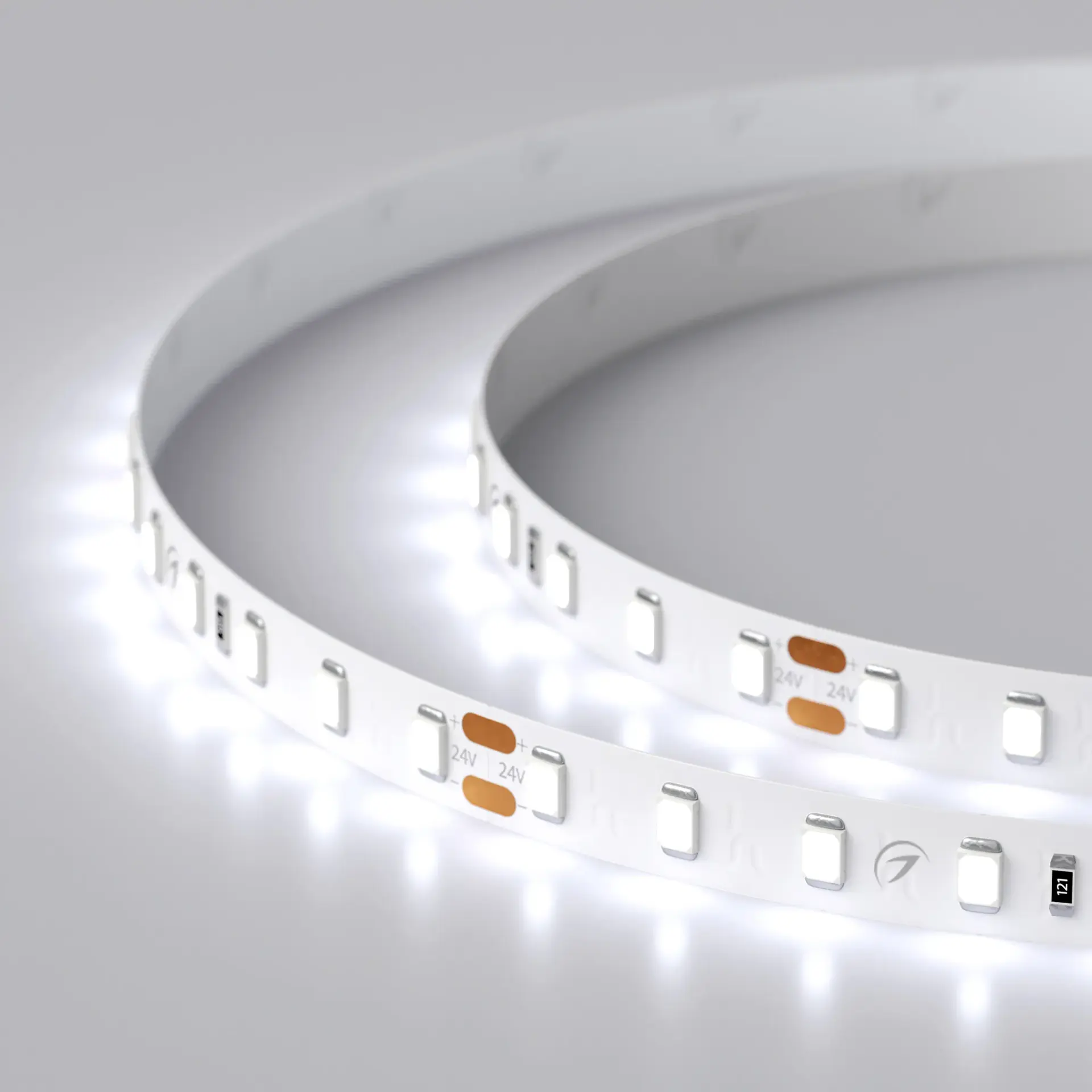 Светодиодная лента RT 2-5000 24V Cool 8K 1.6x (2835, 490 LED, PRO)
