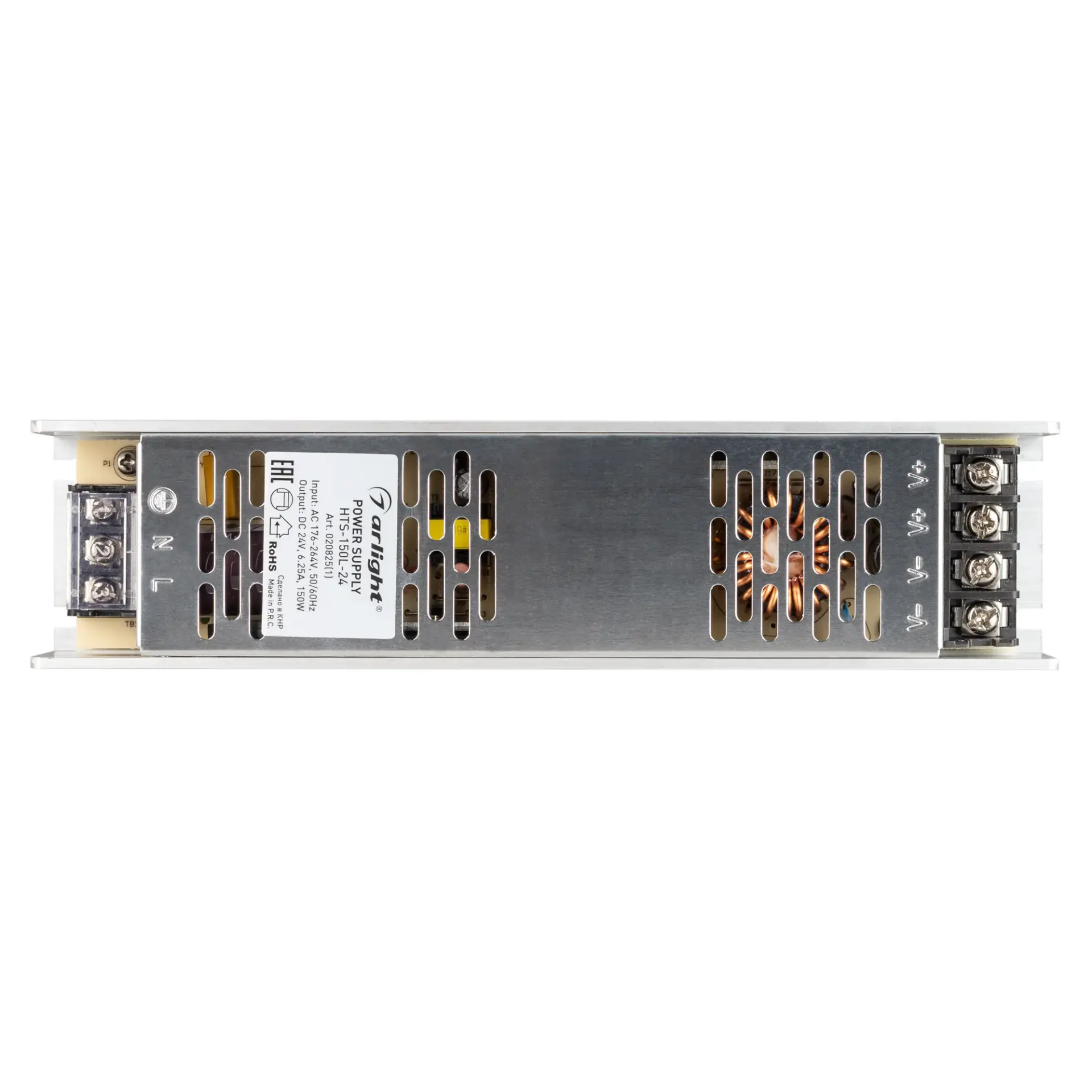 Блок питания HTS-150L-24 (24V, 6.25A, 150W), ракурс 2