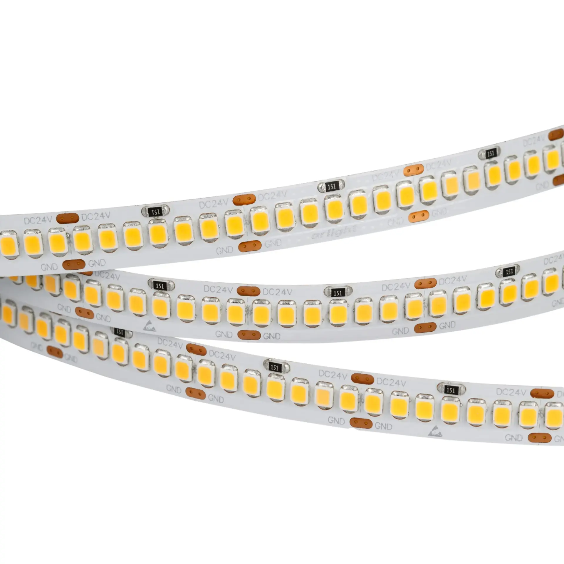 Светодиодная лента RT 2-5000 24V White6000 10mm (2835, 252 LED/m, LUX)
