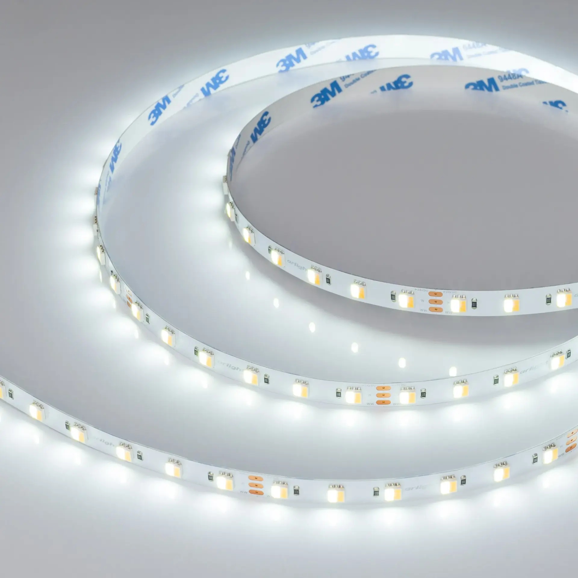 Светодиодная лента RT-B60-10mm 24V White-MIX 2Ch (14.4 W/m, IP20, 5060, 5m), ракурс 4