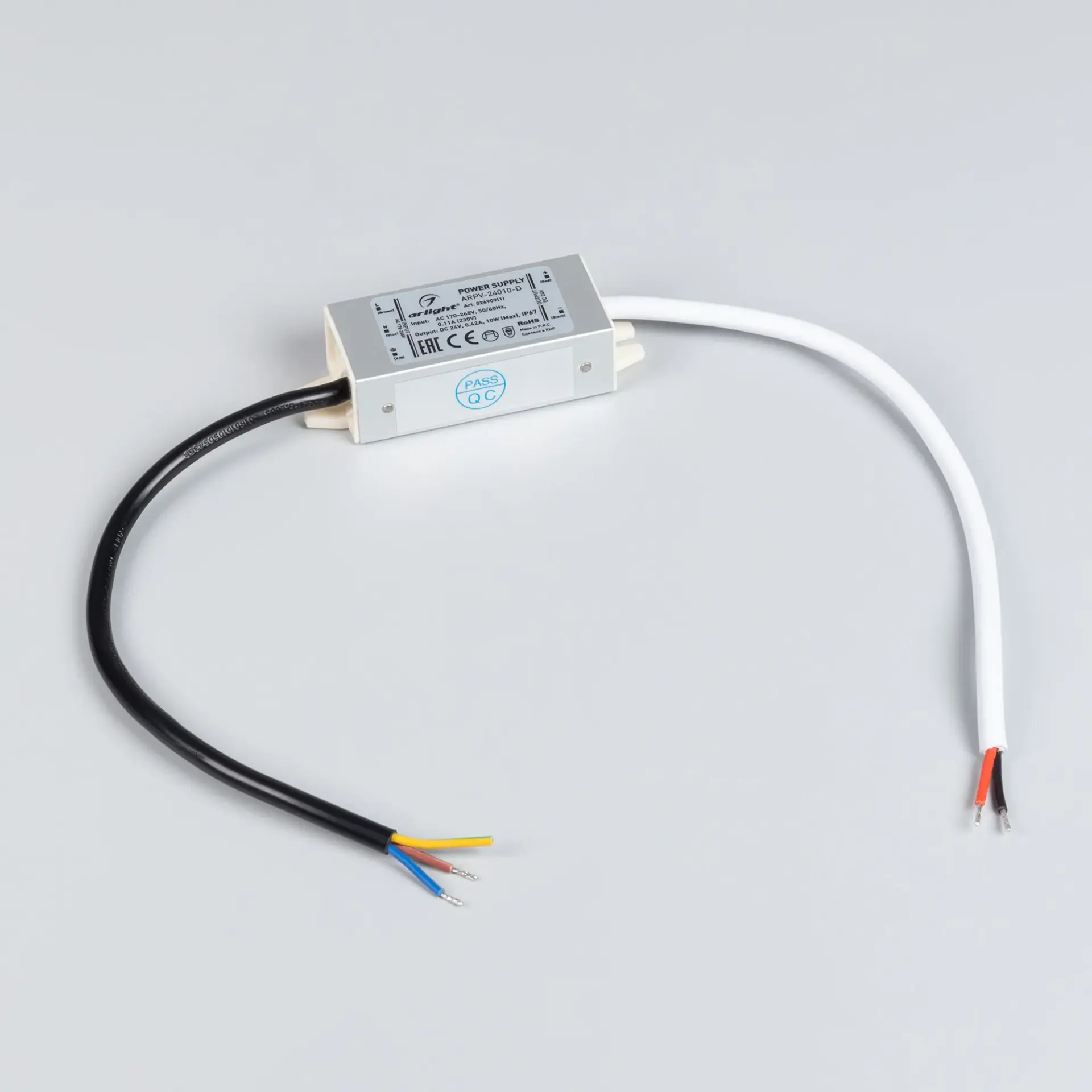 Блок питания ARPV-24010-D (24V, 0.42A, 10W), ракурс 2