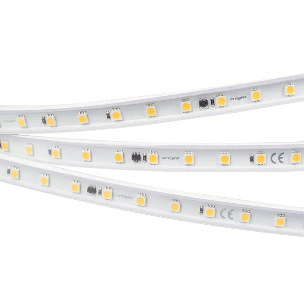Светодиодная лента герметичная ARL-PV-B54-15.5mm 230V Warm3000 (8 W/m, IP65, 5060, 50m), ракурс 2
