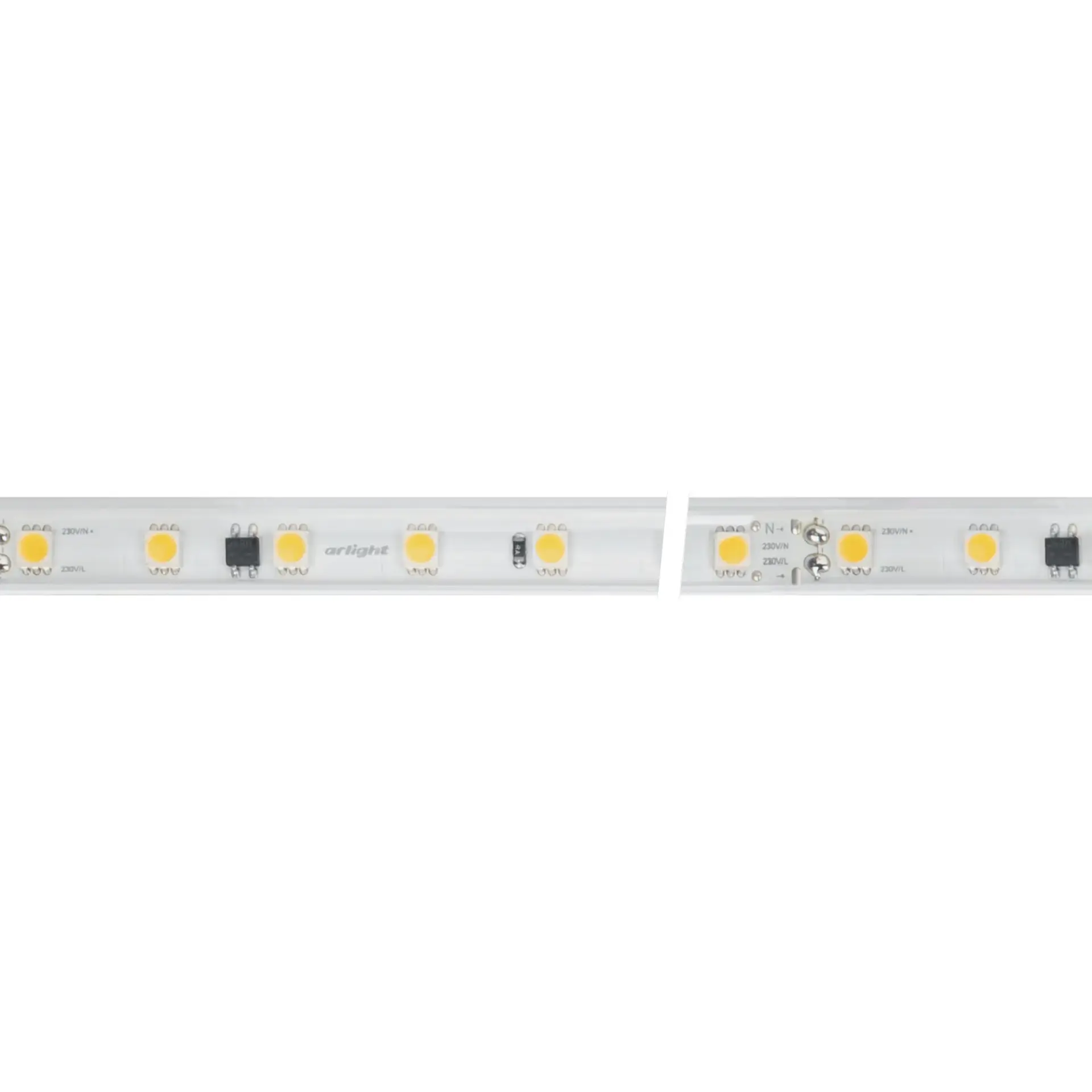 Светодиодная лента герметичная ARL-PV-B54-15.5mm 230V Warm3000 (8 W/m, IP65, 5060, 50m), ракурс 3