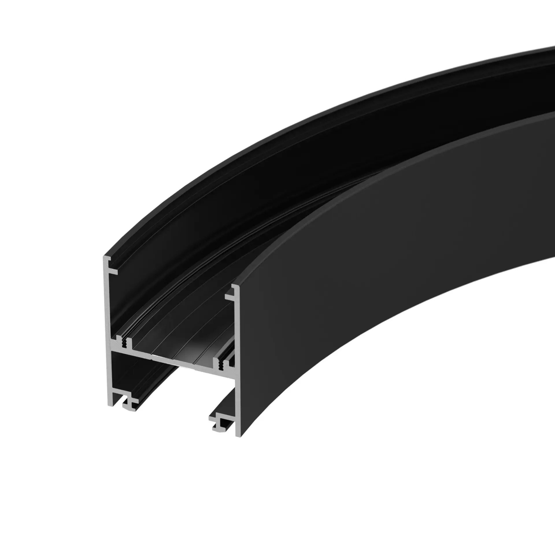 Профиль SL-ARC-5060-D1000-A45 BLACK (дуга 1 из 8), ракурс 2