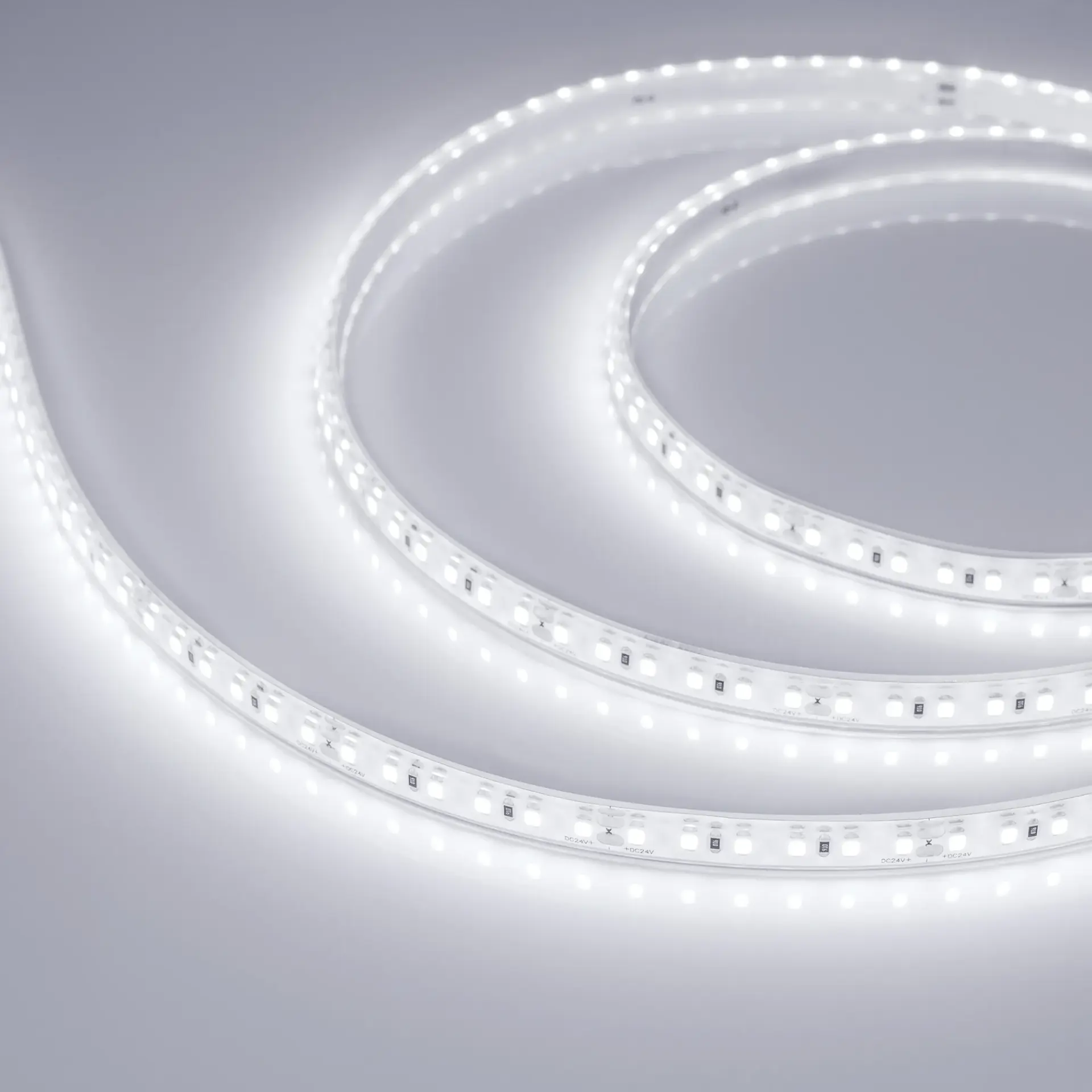Светодиодная лента герметичная RTW-PU-A120-10.5mm 24V White6000 (16.8 W/m, IP68, Wire 2m, 5m)