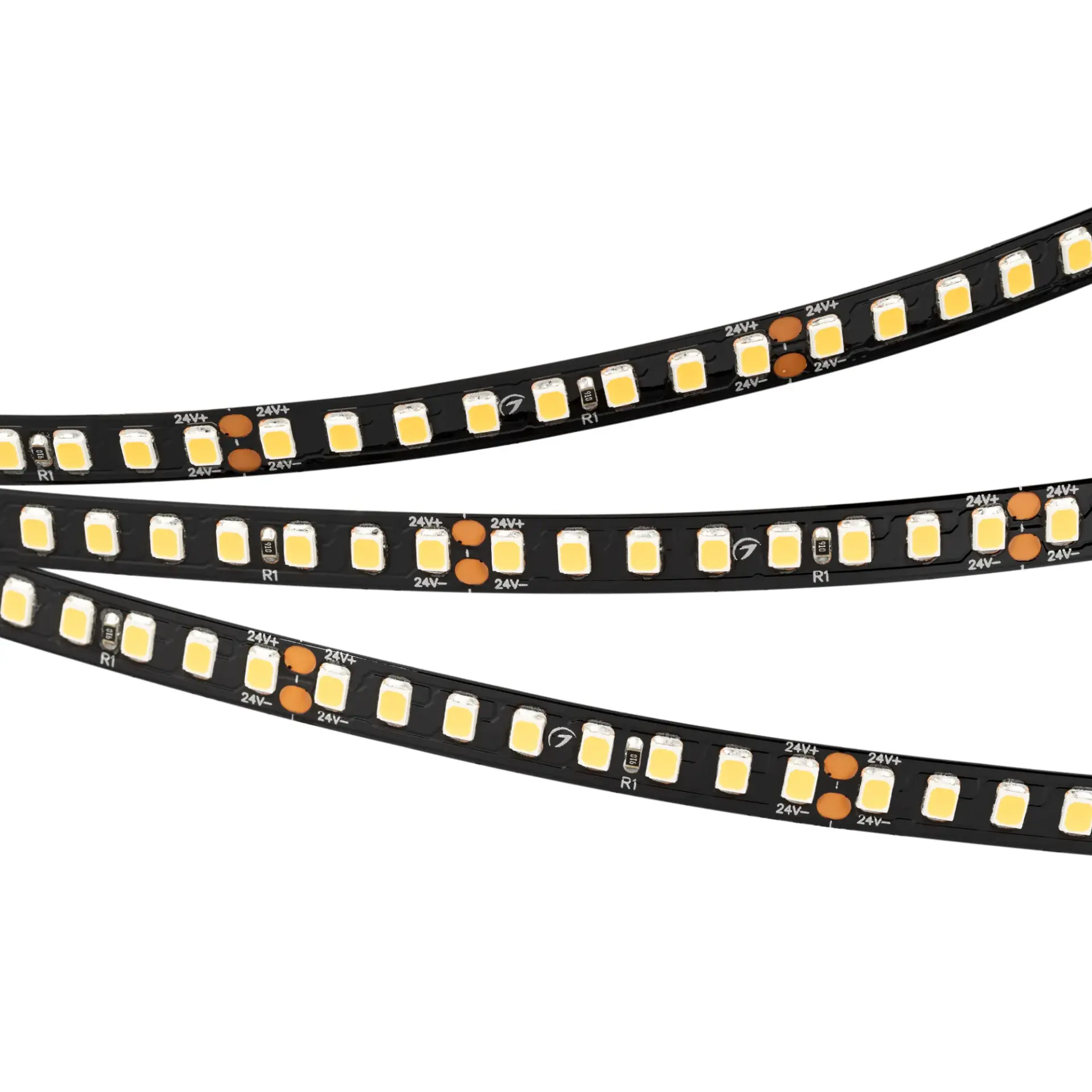 Светодиодная лента RT-A160-BLACK-8mm 24V Day4000 (12 W/m, IP20, 5m)