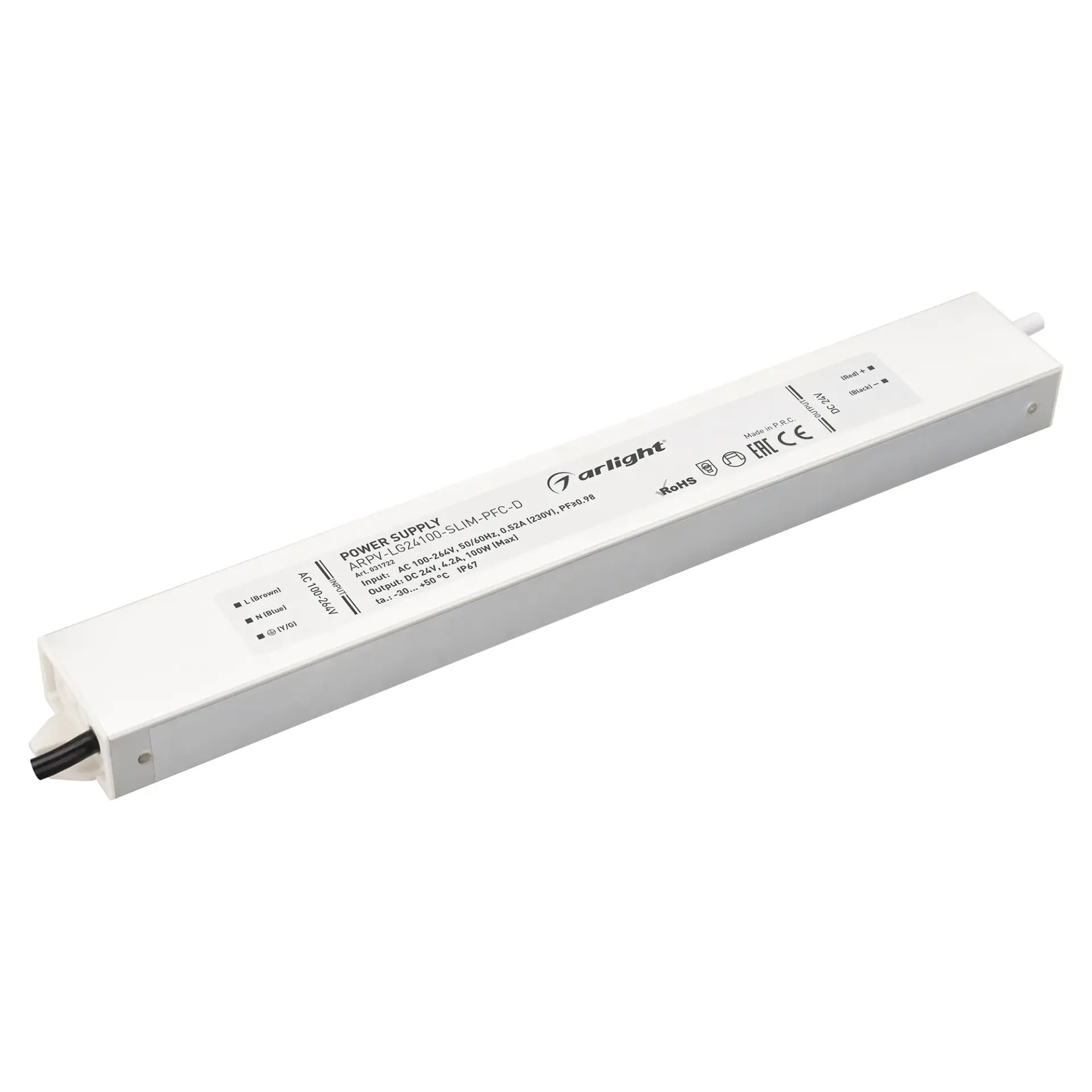 Блок питания ARPV-LG24100-SLIM-PFC-D (24V, 4.2A, 100W)