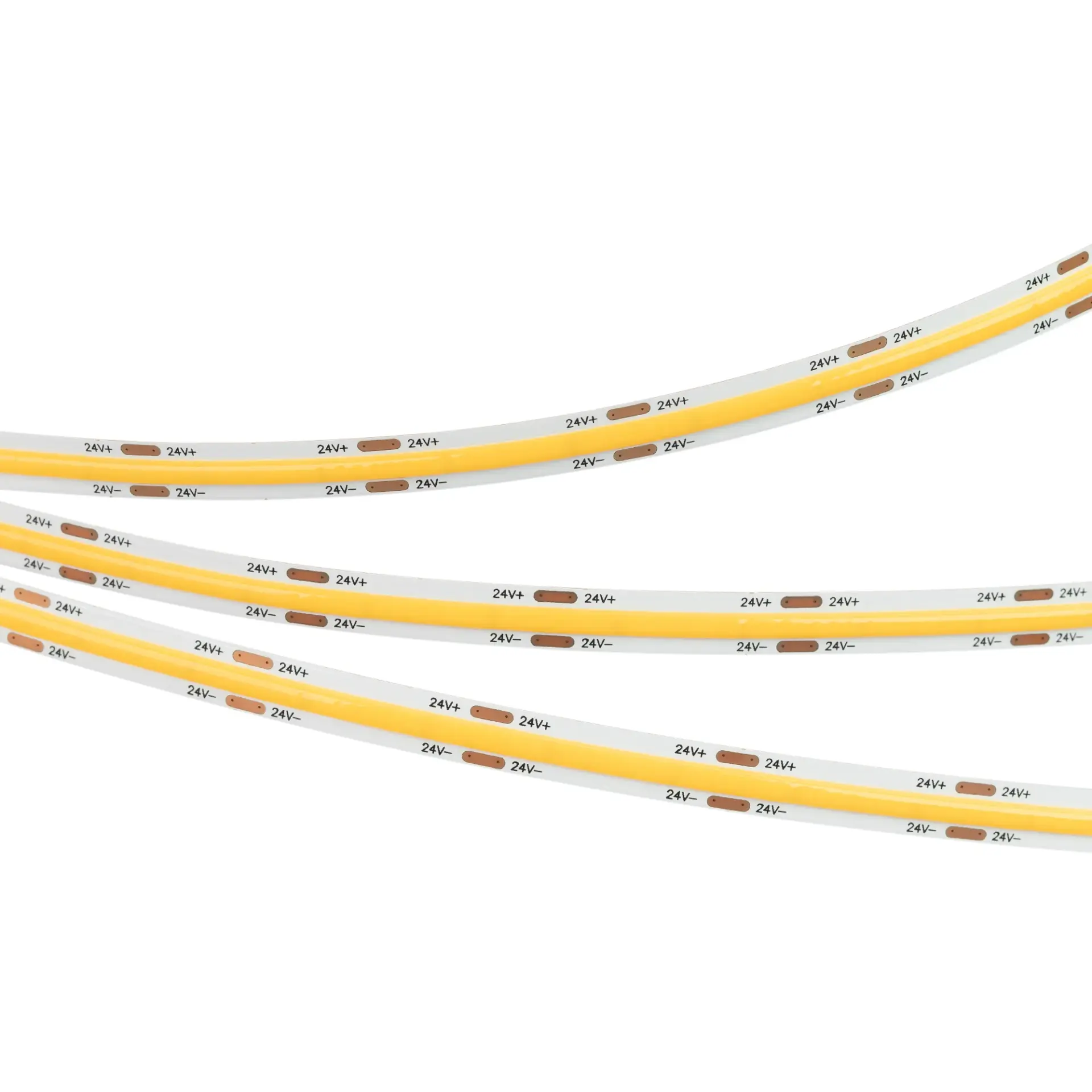 Светодиодная лента COB-X544-8mm 24V Warm3000 (11.5 W/m, IP20, 5m), ракурс 2
