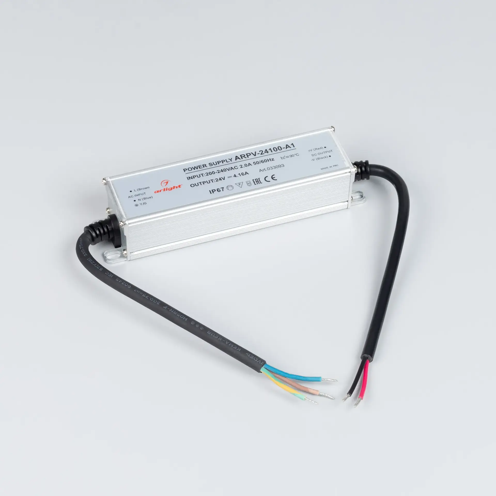 Блок питания ARPV-24100-A1 (24V, 4.16A, 100W), ракурс 2