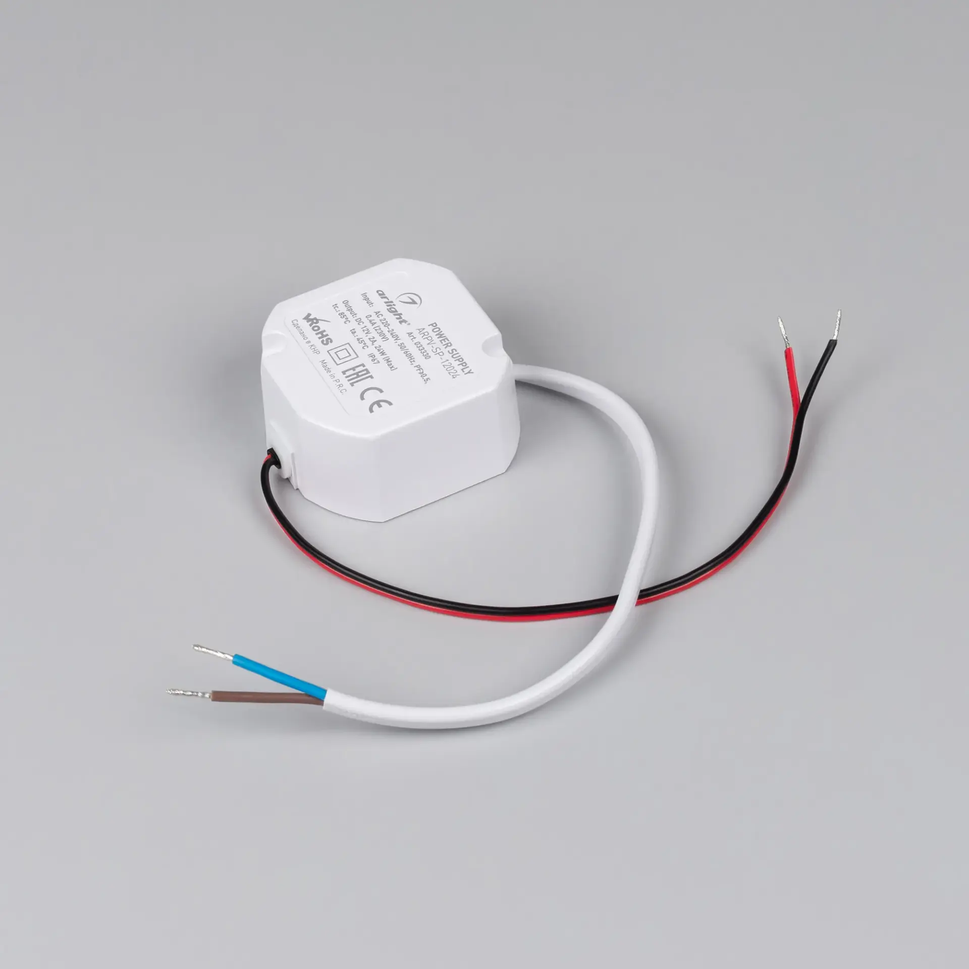 Блок питания ARPV-SP-12024 (12V, 2A, 24W), ракурс 2