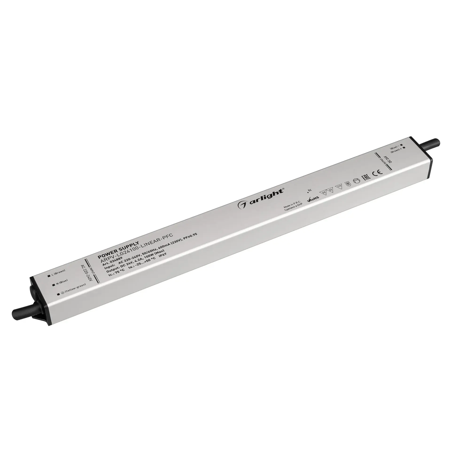 Блок питания ARPV-LG24100-LINEAR-PFC (24V, 4.2A, 100W)