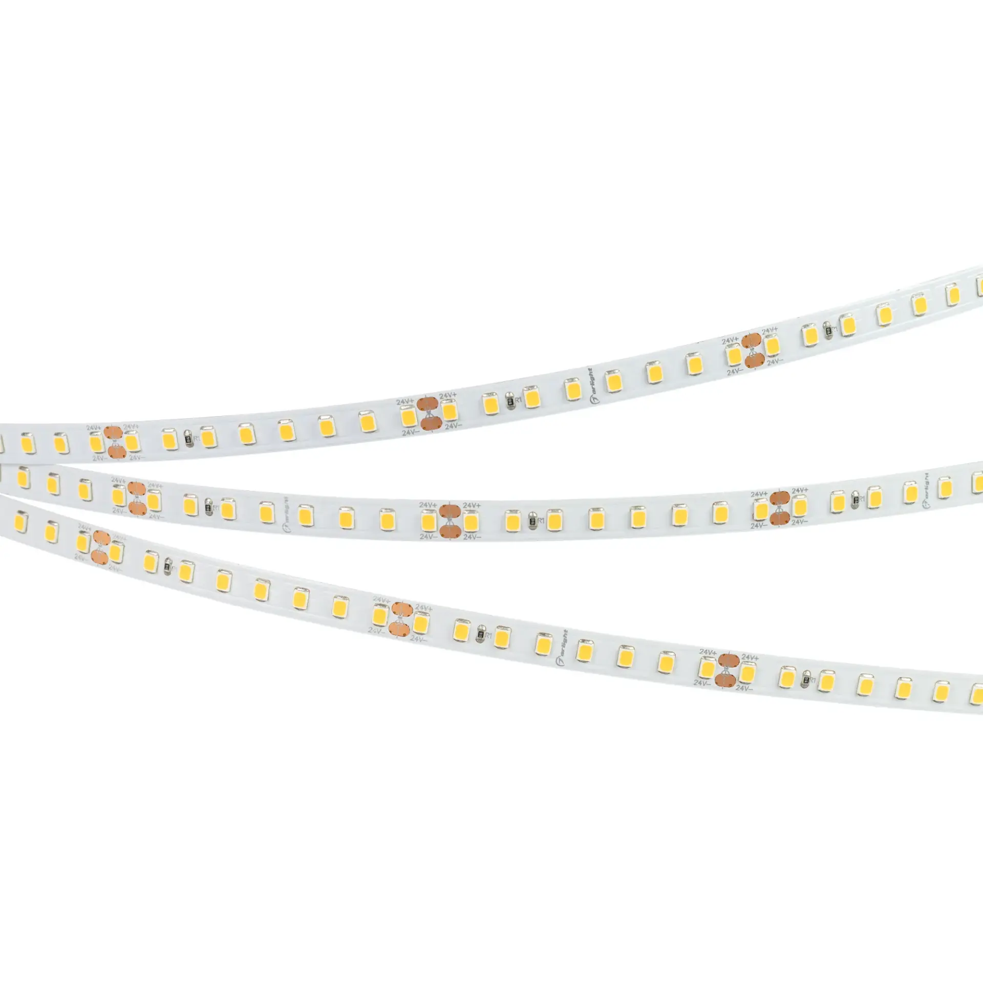 Светодиодная лента RT-A128-8mm 24V Day4000 (9.6 W/m, IP20, 2835, 5m), ракурс 4