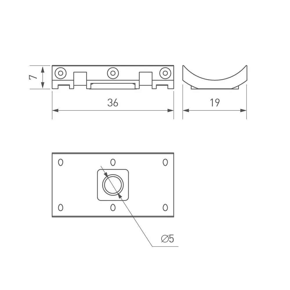 Крепление MOONLIGHT-HR-CEILING-CLIP-D25