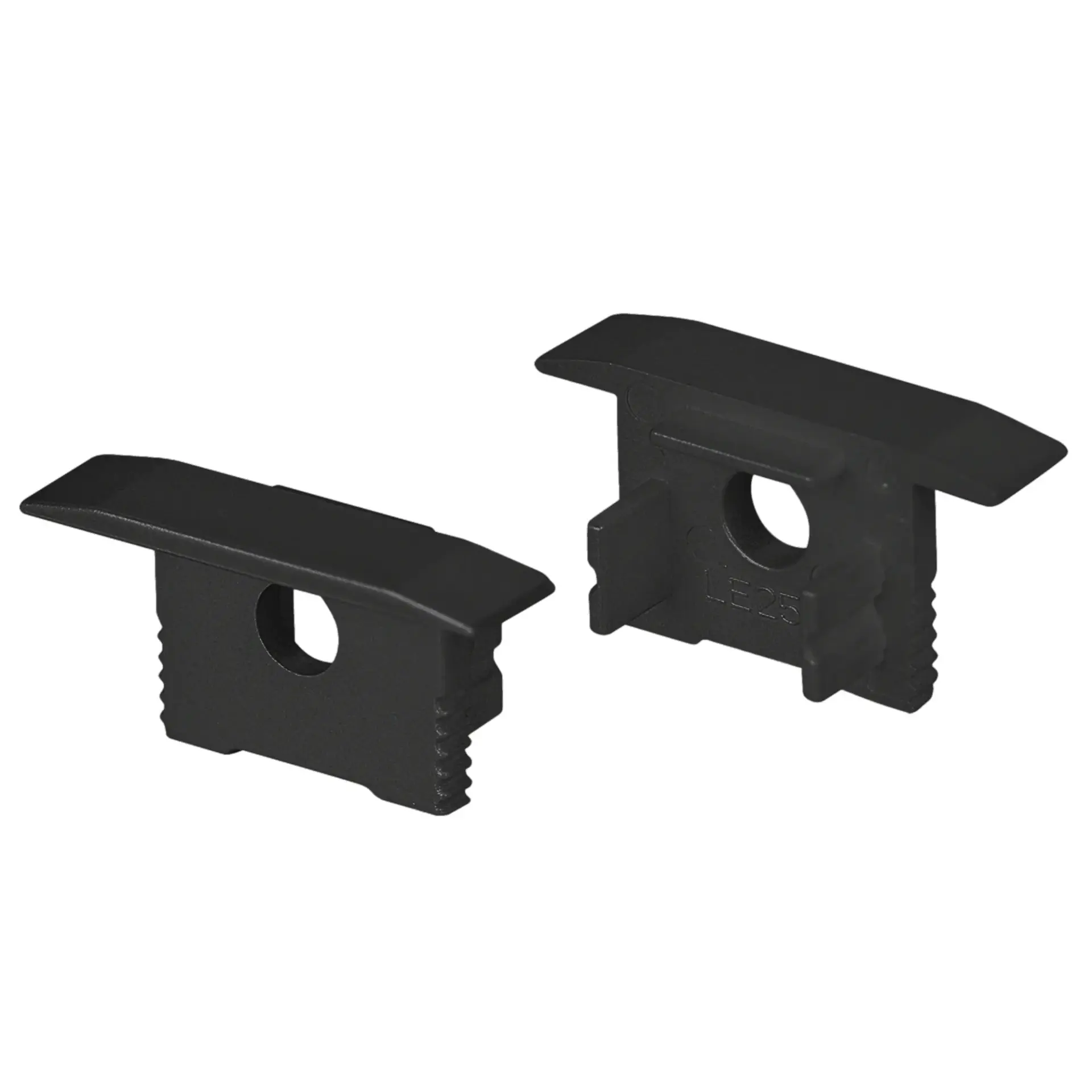 Заглушка SL-SLIM-H13M-F25 BLACK с отверстием