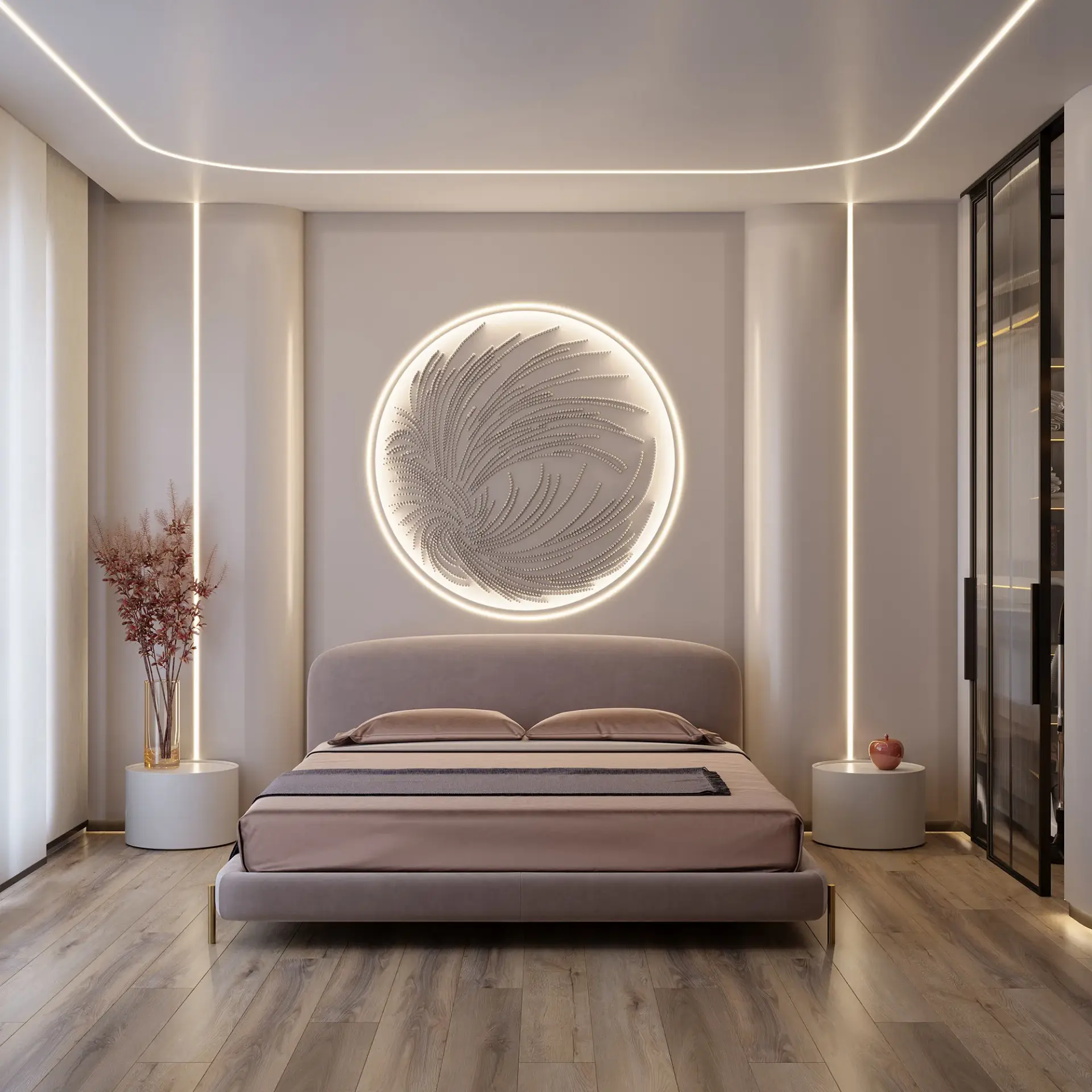Гибкий неон MOONLIGHT-SIDE-A168-4x10mm 24V Warm3000 (7.2 W/m, IP65, 5m, wire x2), ракурс 5