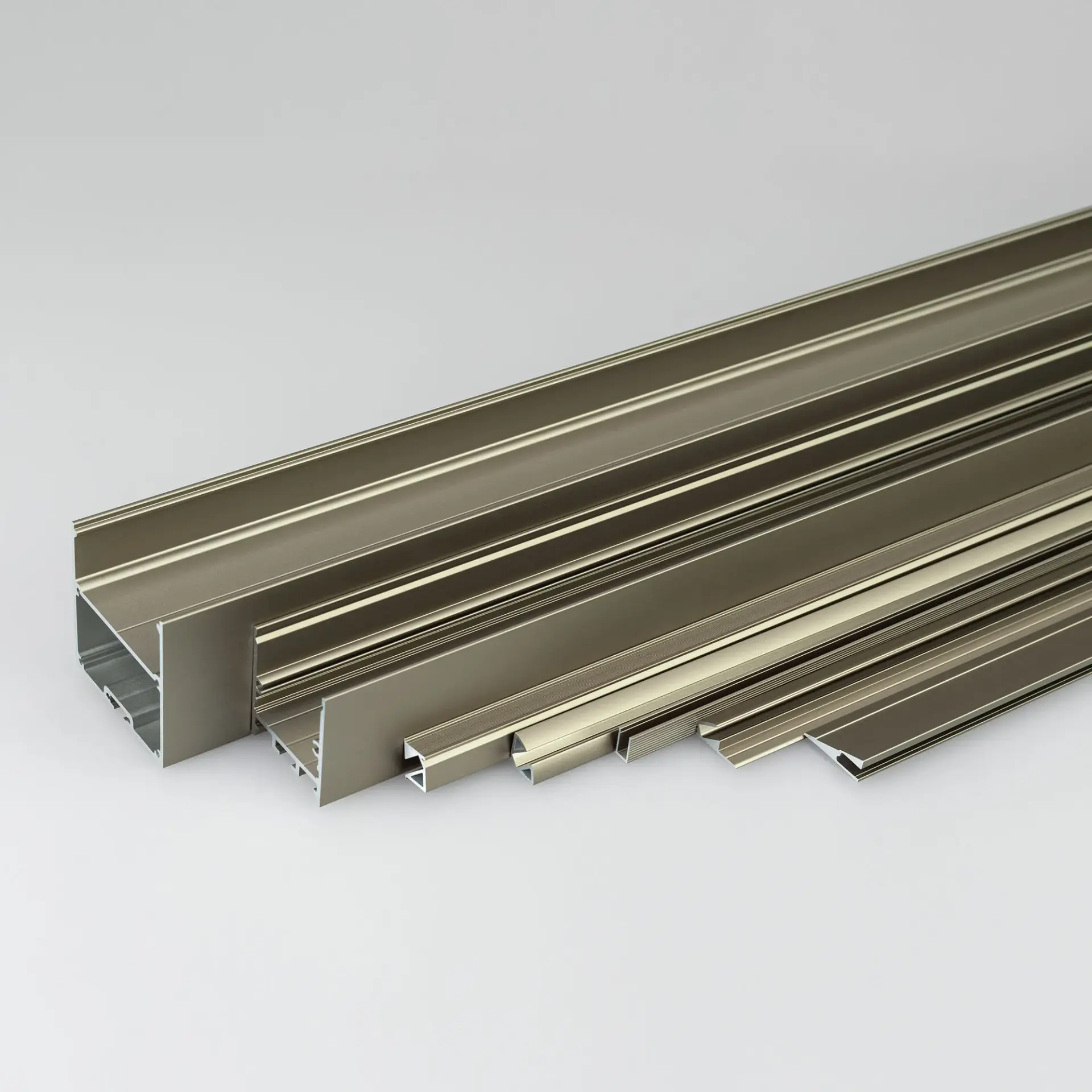 Профиль SL-BEVEL-H10-F14-2000 ANOD OLIVE GREY, ракурс 3