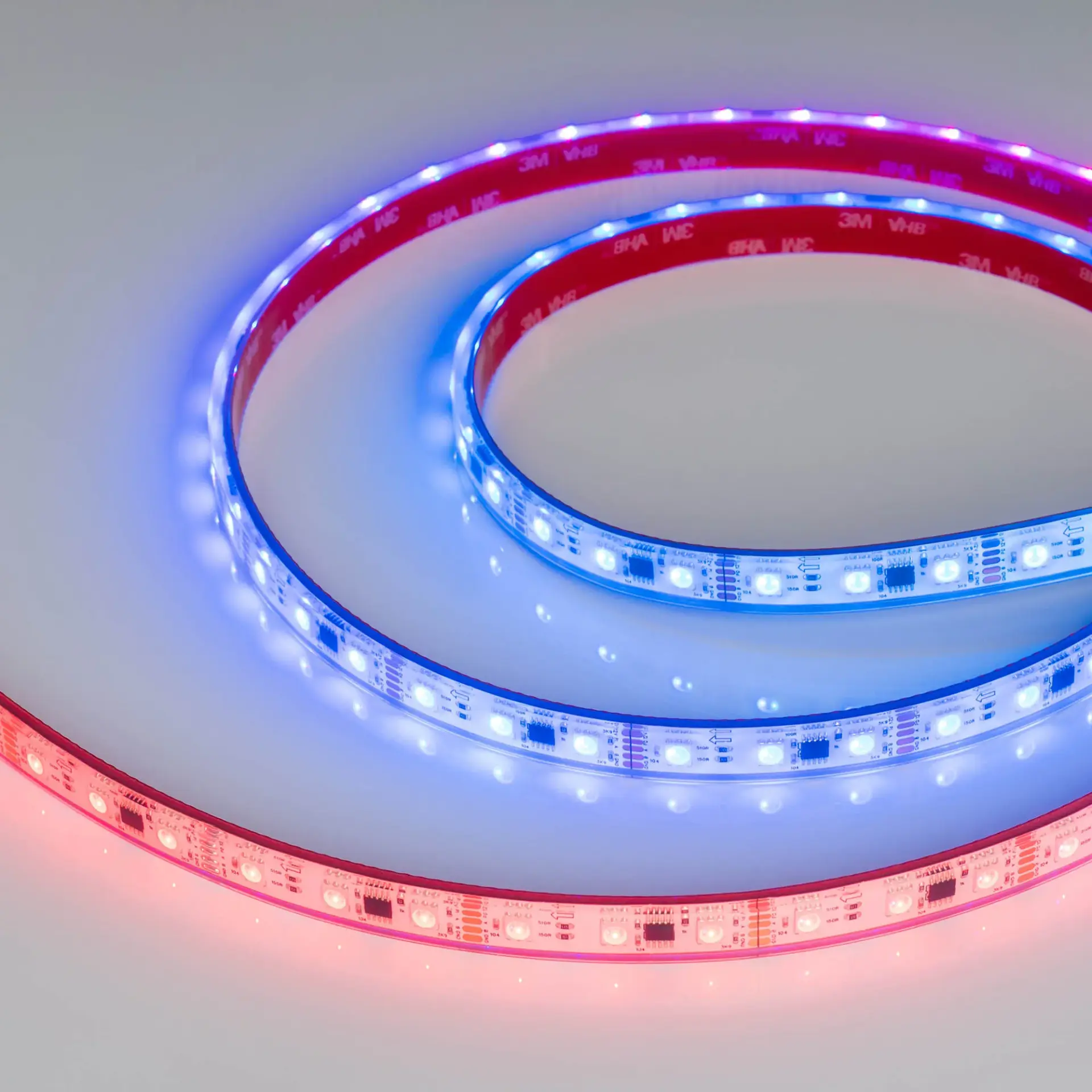 Светодиодная лента герметичная DMX-PS-B60-12mm 12V RGB-PX3 (14 W/m, IP67, 5060, 5m)