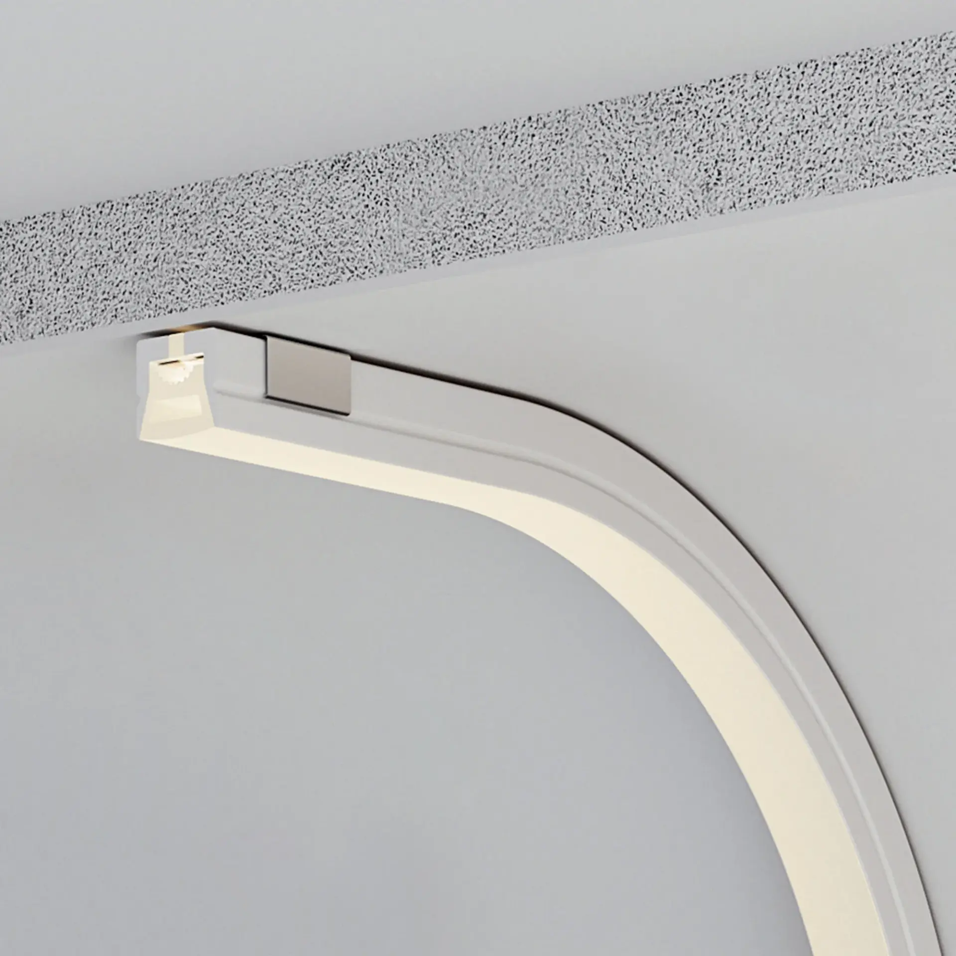 Силиконовый профиль WPH-FLEX-1212-TOP-S8-5m WHITE