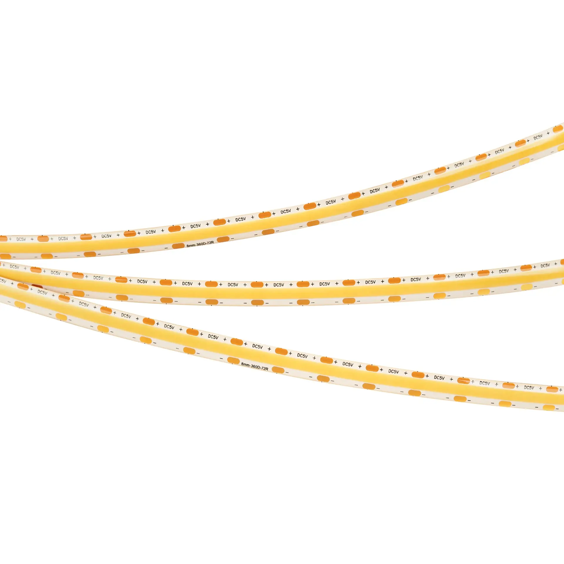 Светодиодная лента герметичная COB-SE-X360-8mm 5V White6000 (5 W/m, IP65, CSP, 5m)